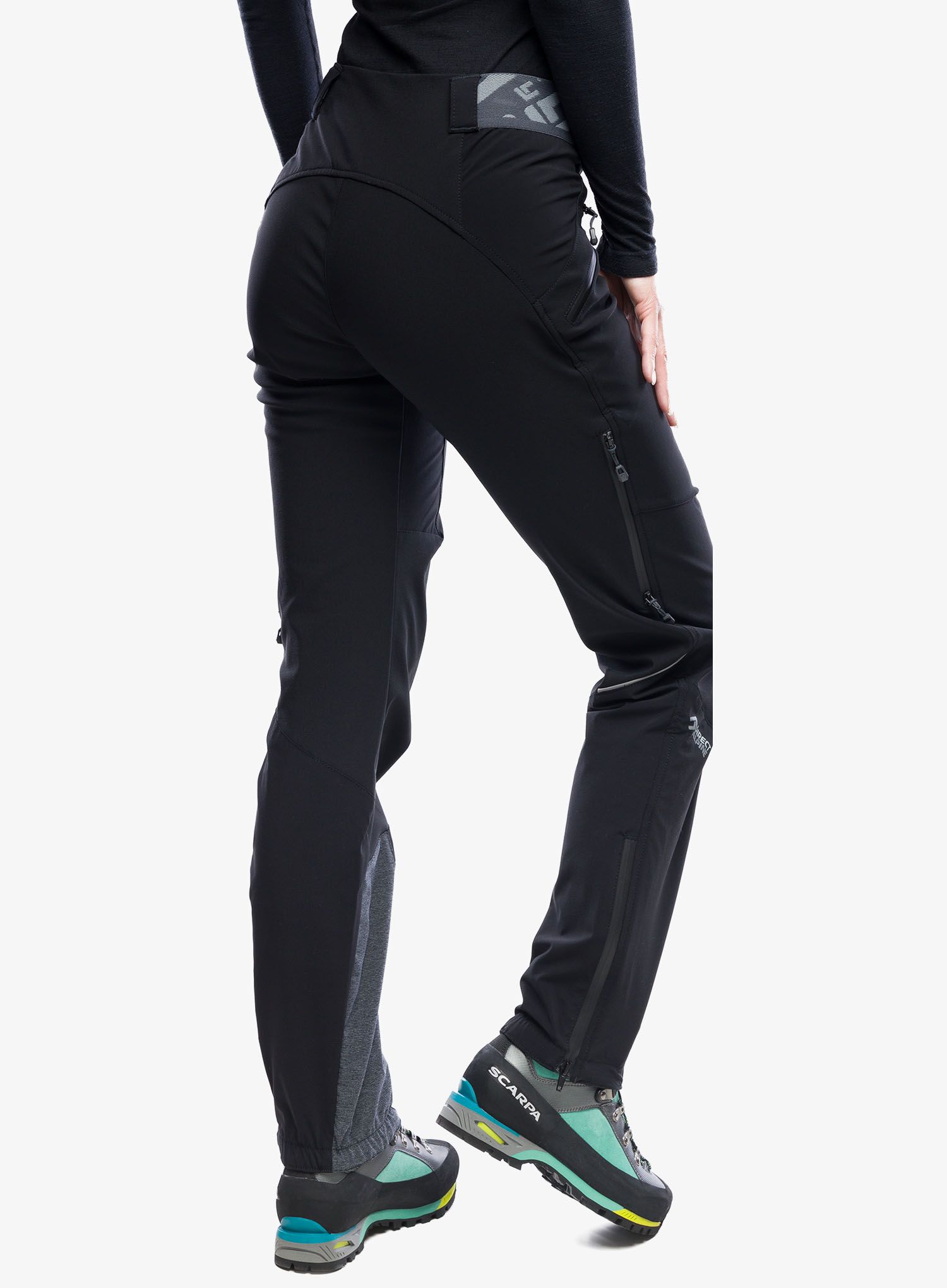 Ženske softshell hlače Direct Alpine Rebel Lady - black