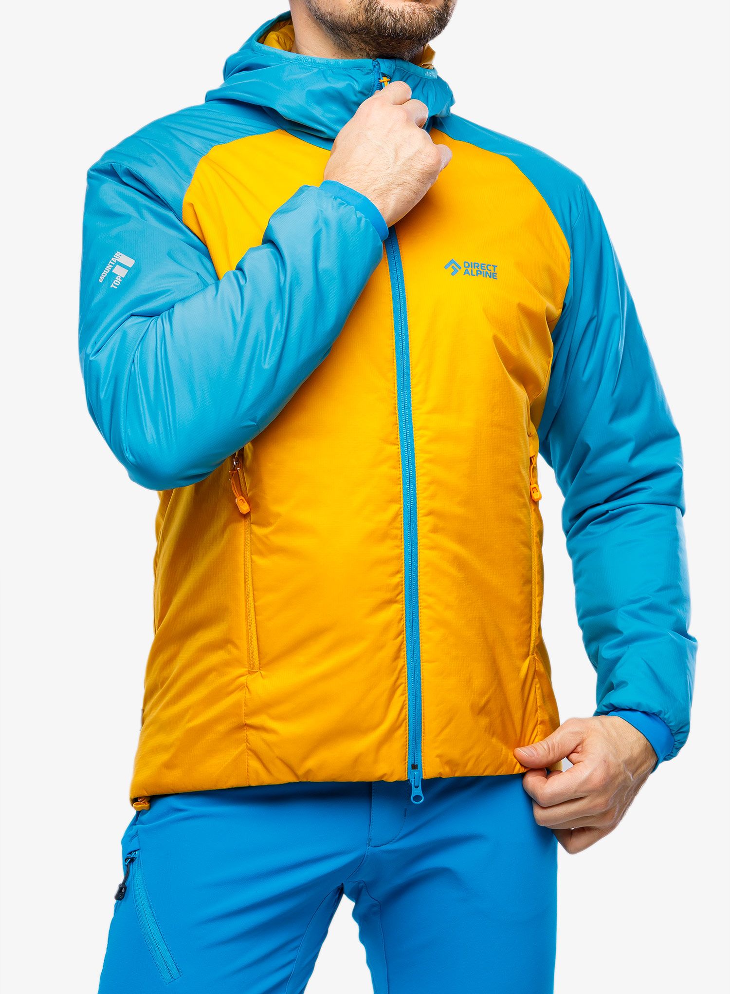 Jakna s postavom Direct Alpine Uniq - mango/ocean