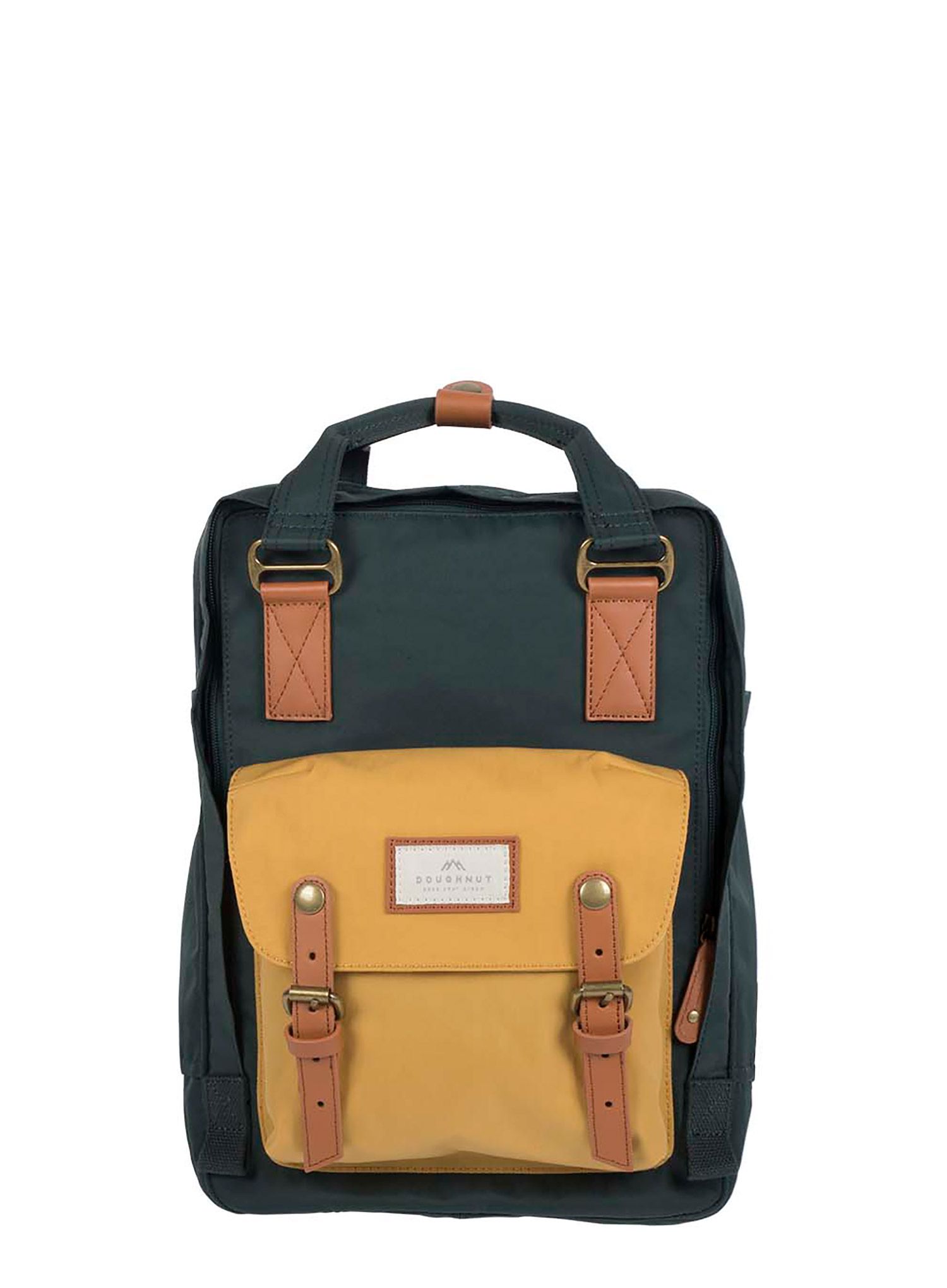Ruksak za laptop Doughnut Macaroon - slate green/yellow