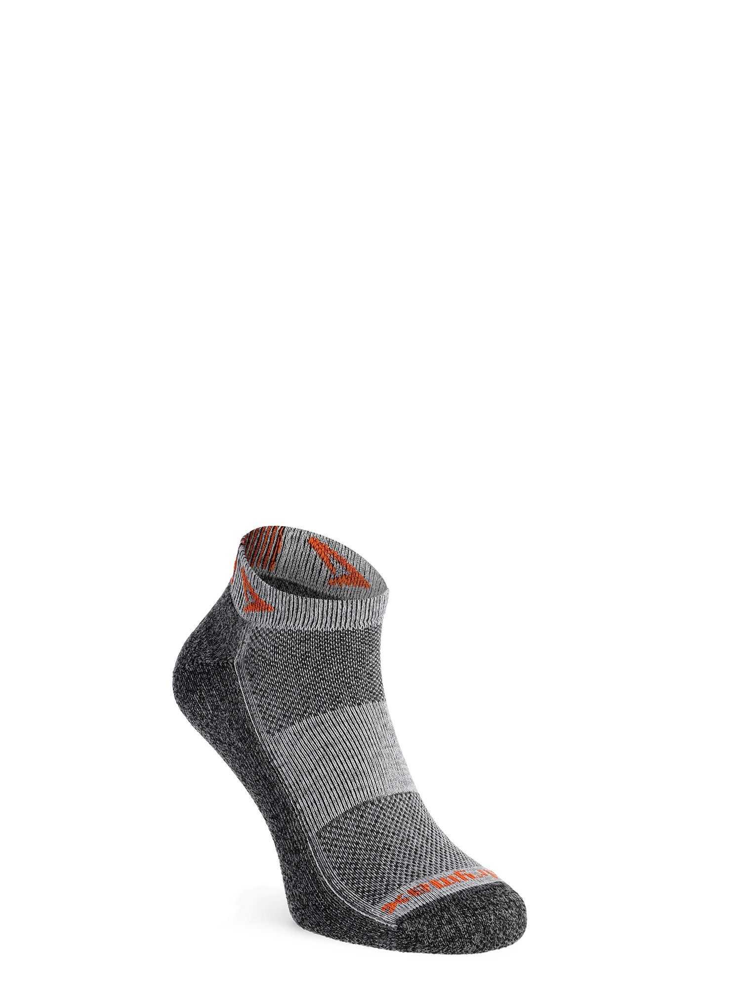 Čarape za trčanje Drymax Extra Protection Running Mini Crew - graphite/orange