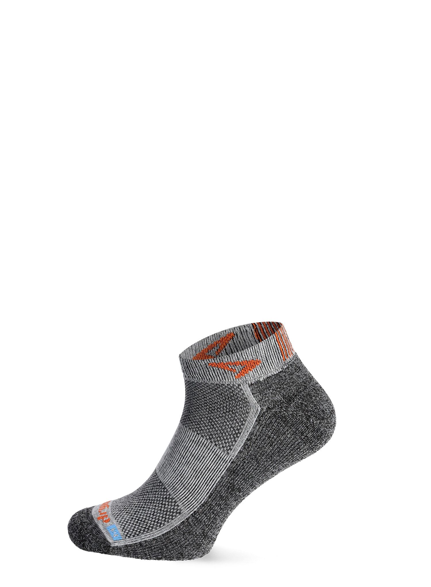 Čarape za trčanje Drymax Extra Protection Running Mini Crew - graphite/orange