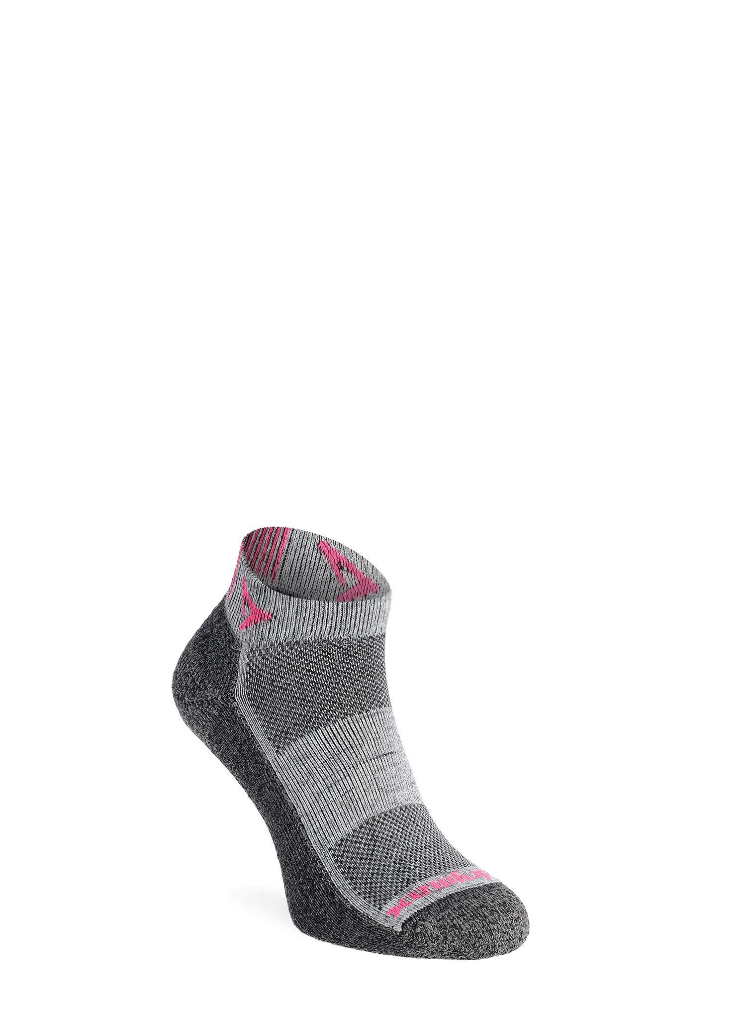 Čarape za trčanje Drymax Extra Protection Running Mini Crew - graphite/pink