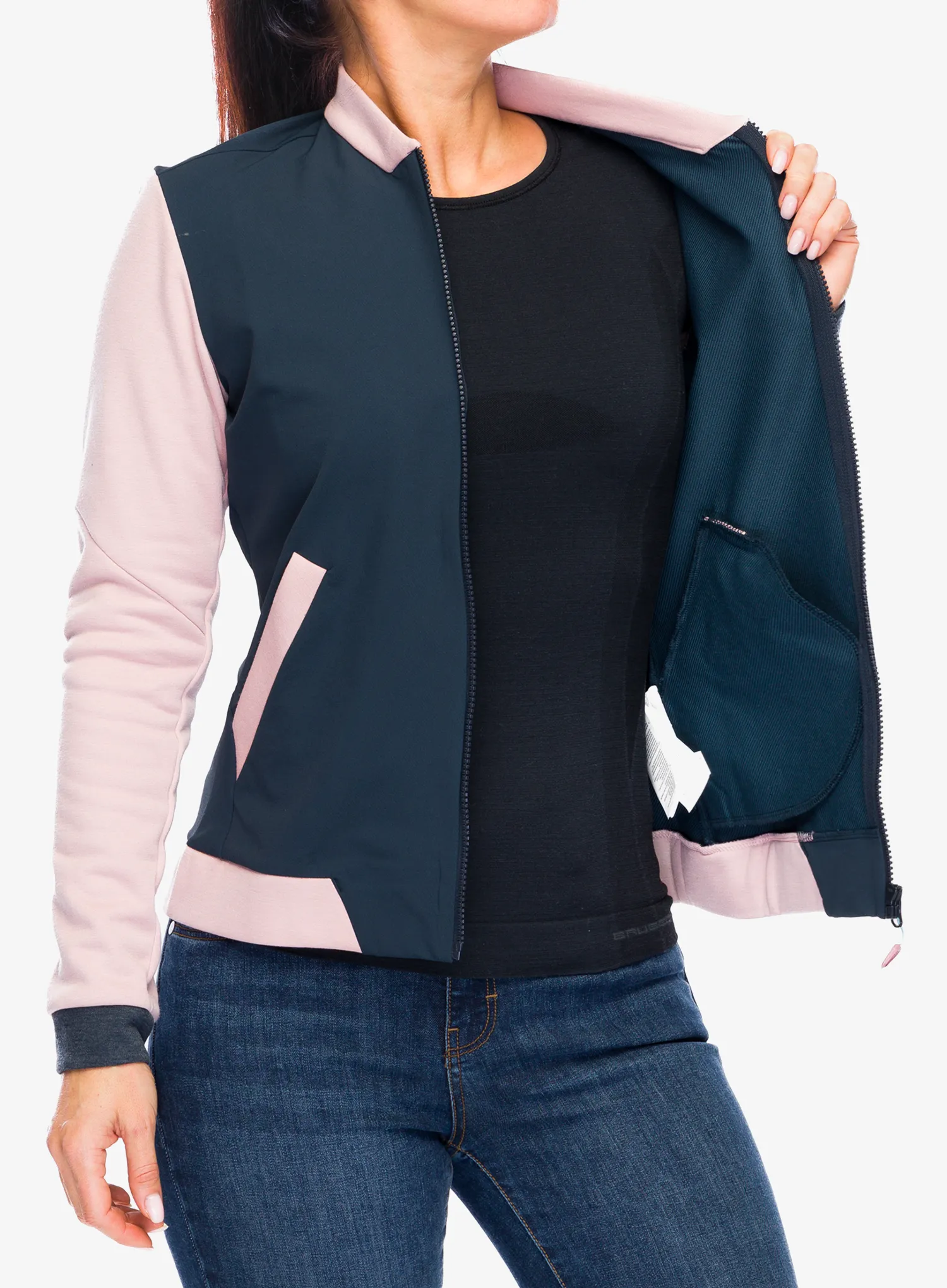 Ženska jakna Dynafit 24/7 PTC Varsity Jacket - pale rose