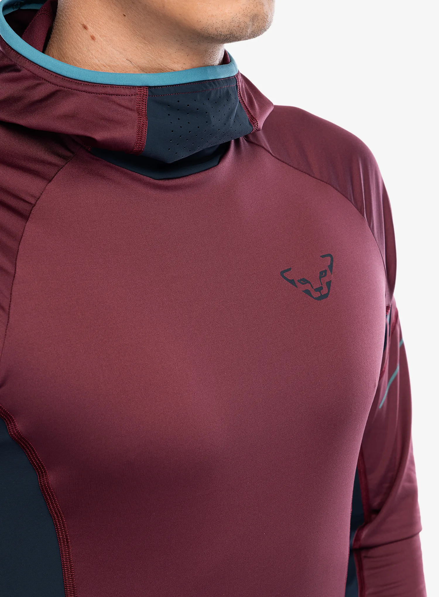 Dukserica za trčanje Dynafit Alpine L/S Tee - burgundy