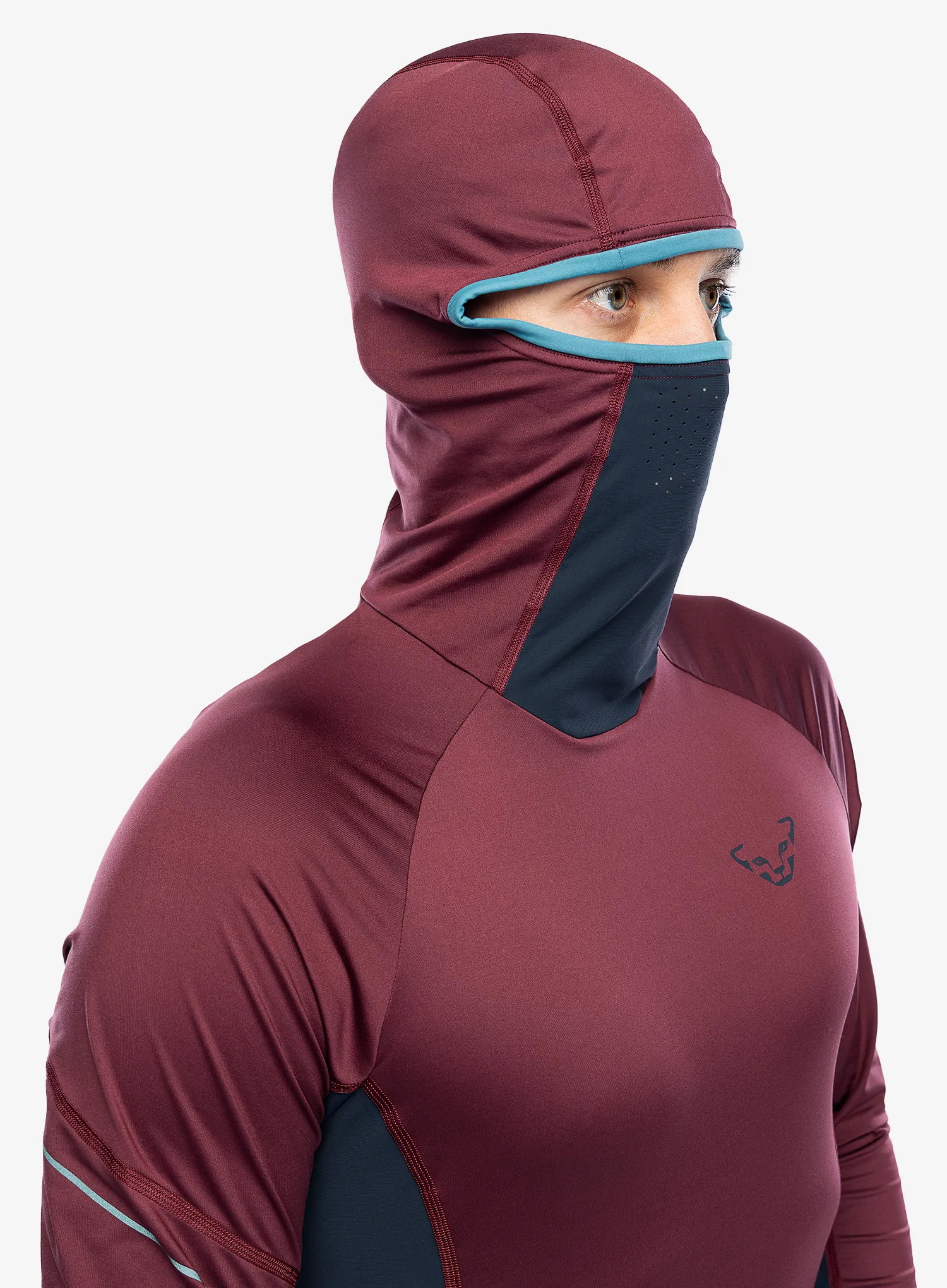 Dukserica za trčanje Dynafit Alpine L/S Tee - burgundy