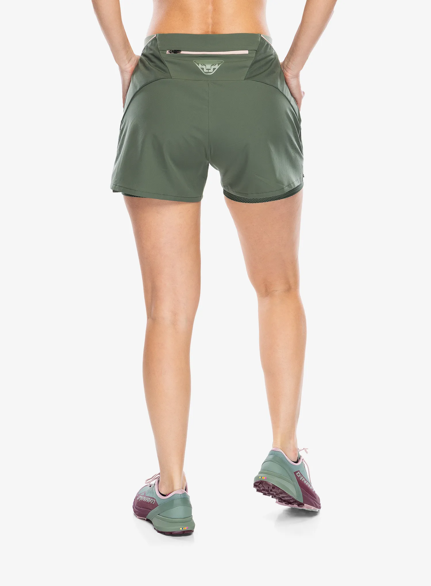 Ženske kratke hlače za trčanje Dynafit Alpine Pro 2/1 Shorts - thyme/thyme