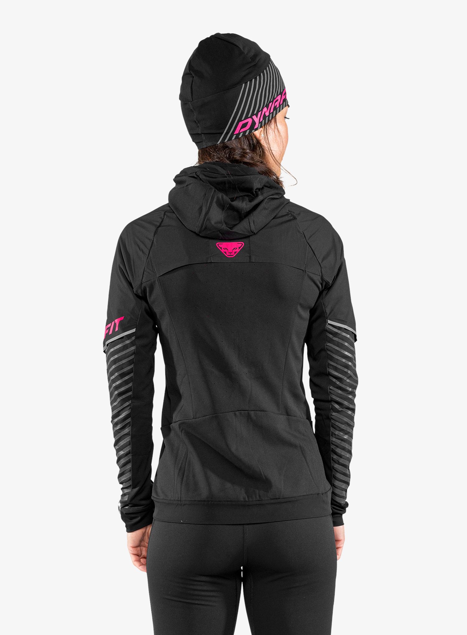 Kapa za trčanje Dynafit Alpine Reflective Beanie - black out/pink glo