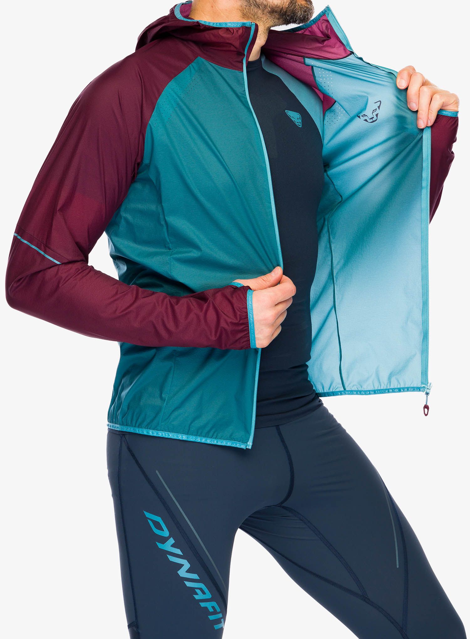 Jakna za trčanje Dynafit Alpine Wind 2 Jacket - burgundy
