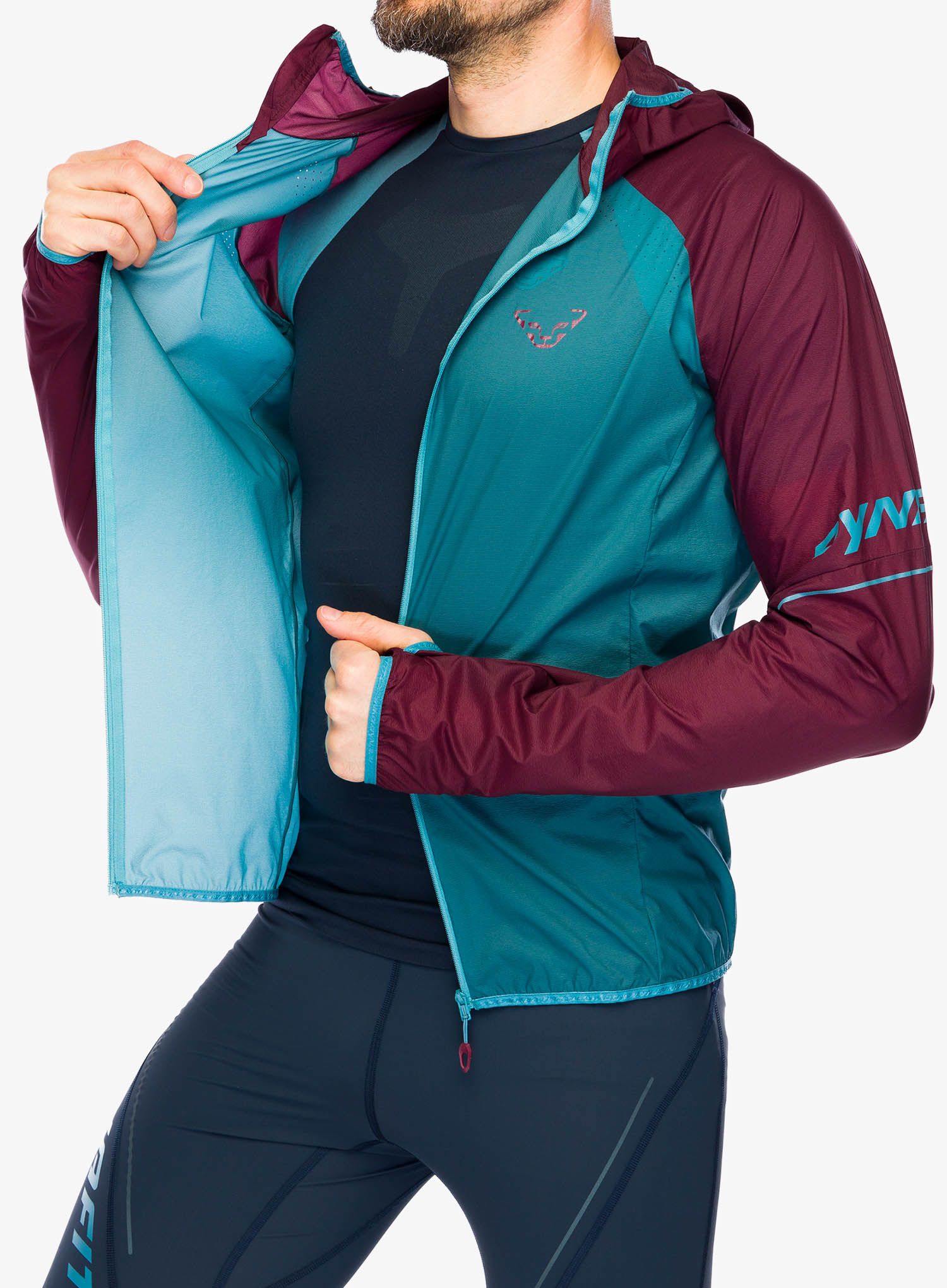 Jakna za trčanje Dynafit Alpine Wind 2 Jacket - burgundy