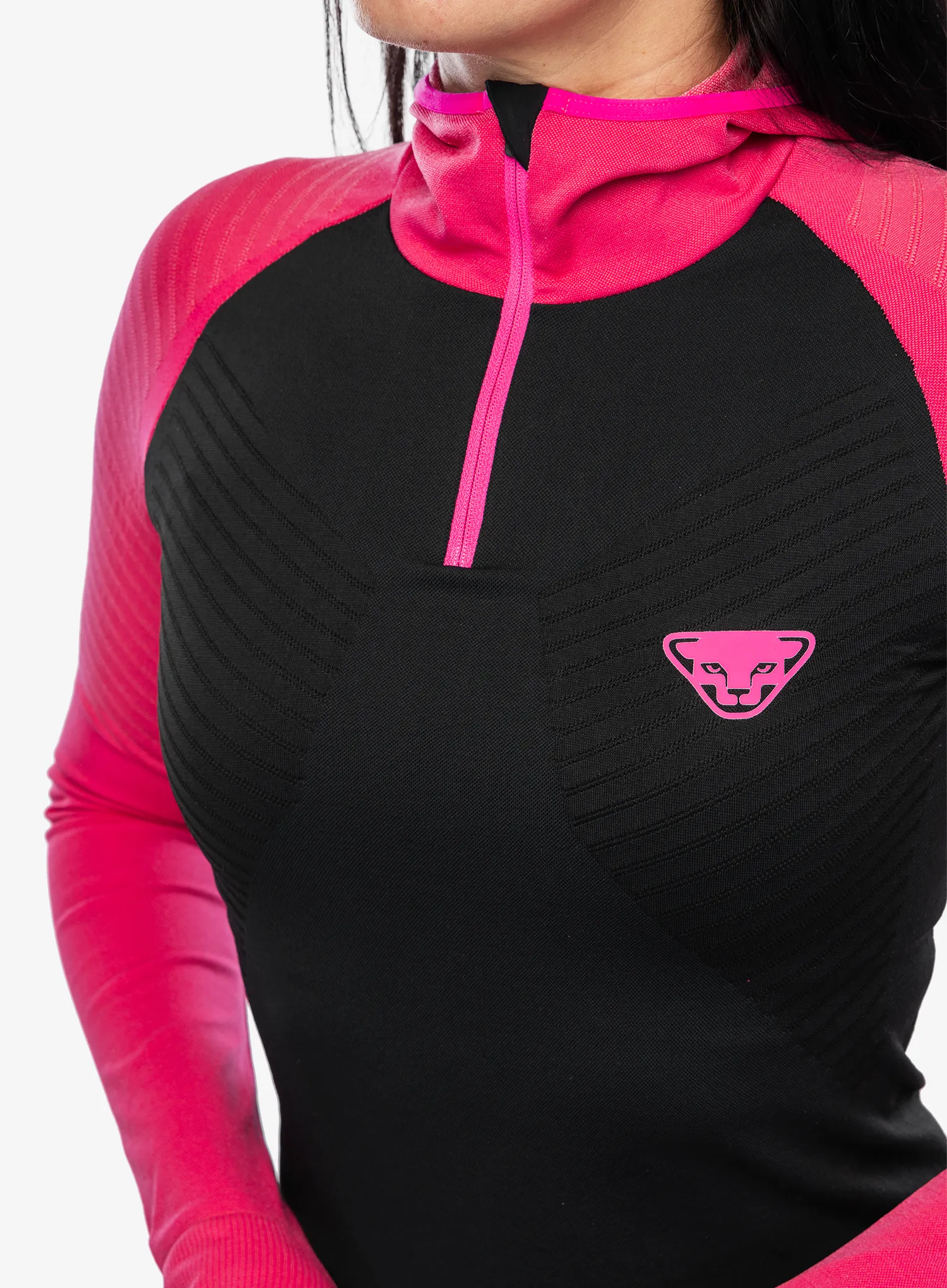 Ženska dukserica Dynafit FT Dryarn Warm Hood - flamingo