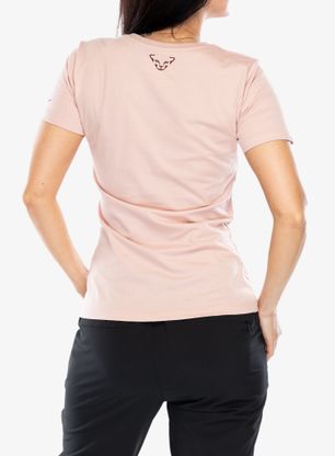 Ženska pamučna majica Dynafit Graphic CO S/S Tee - pale rose/range