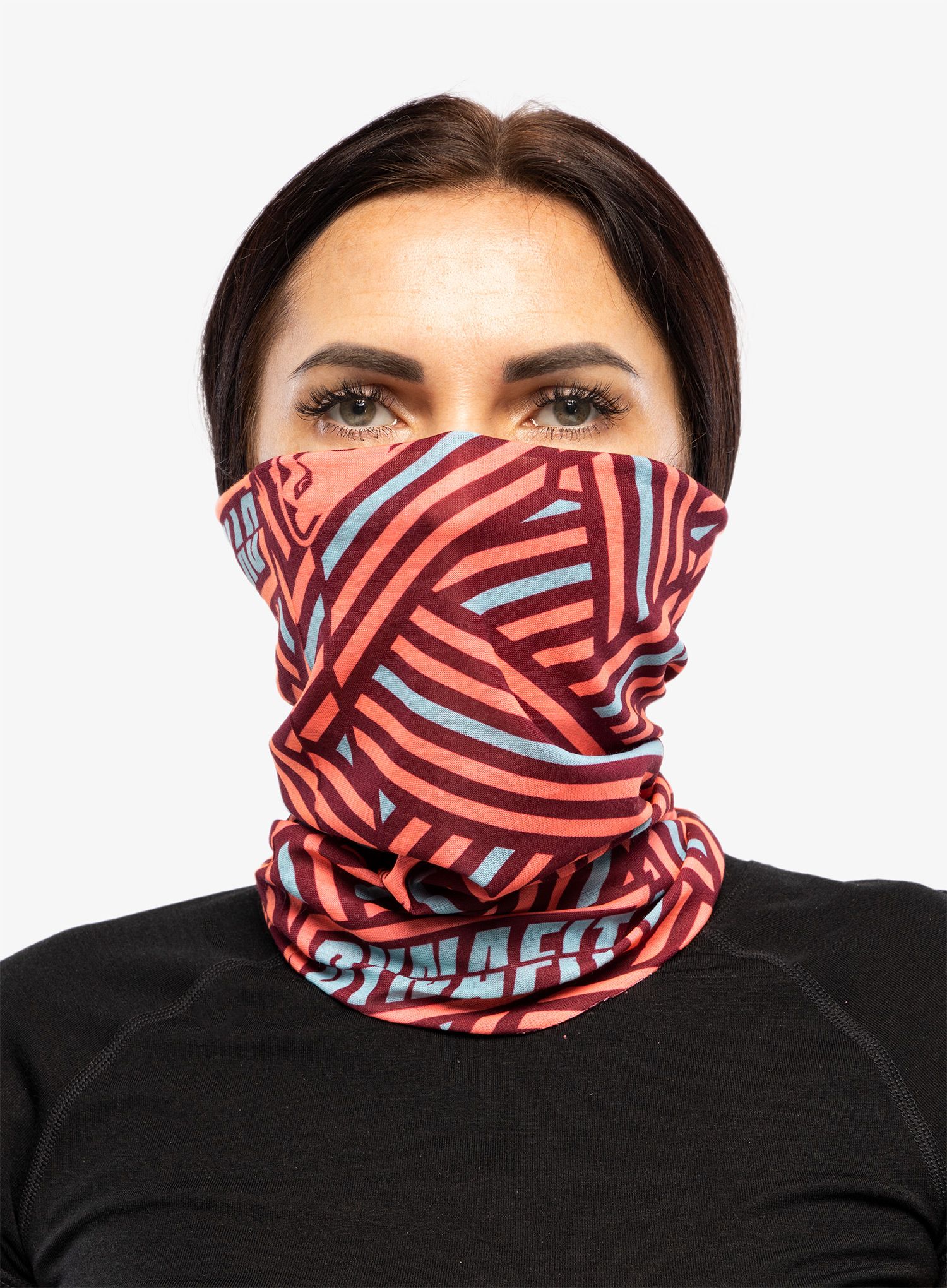 Multifunkcionalna marama Dynafit Logo Neck Gaiter - fluo coral/razzle dazzle