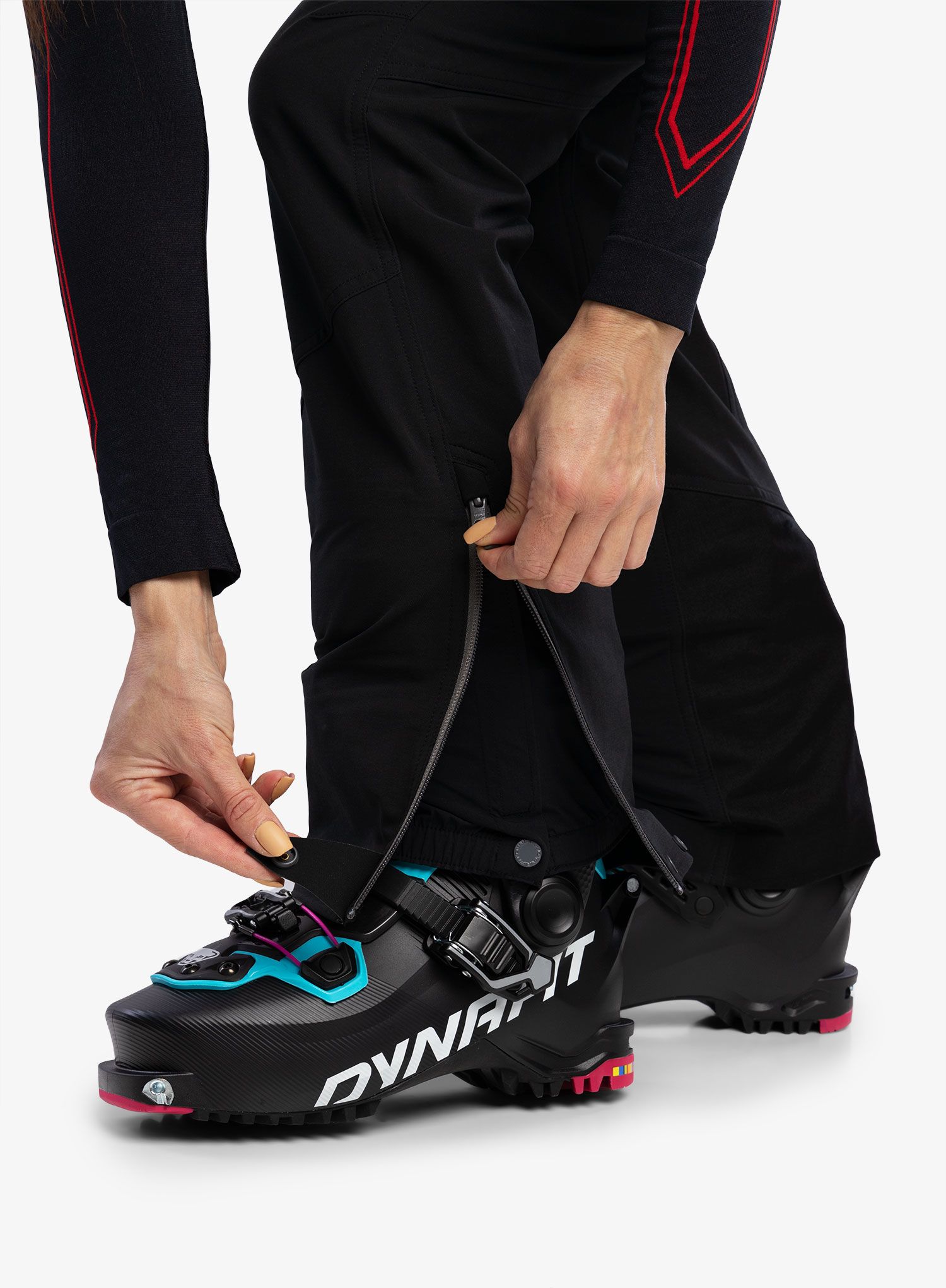 Ženske hlače za turno skijanje Dynafit Mercury 2 Dynastretch Pants - black out