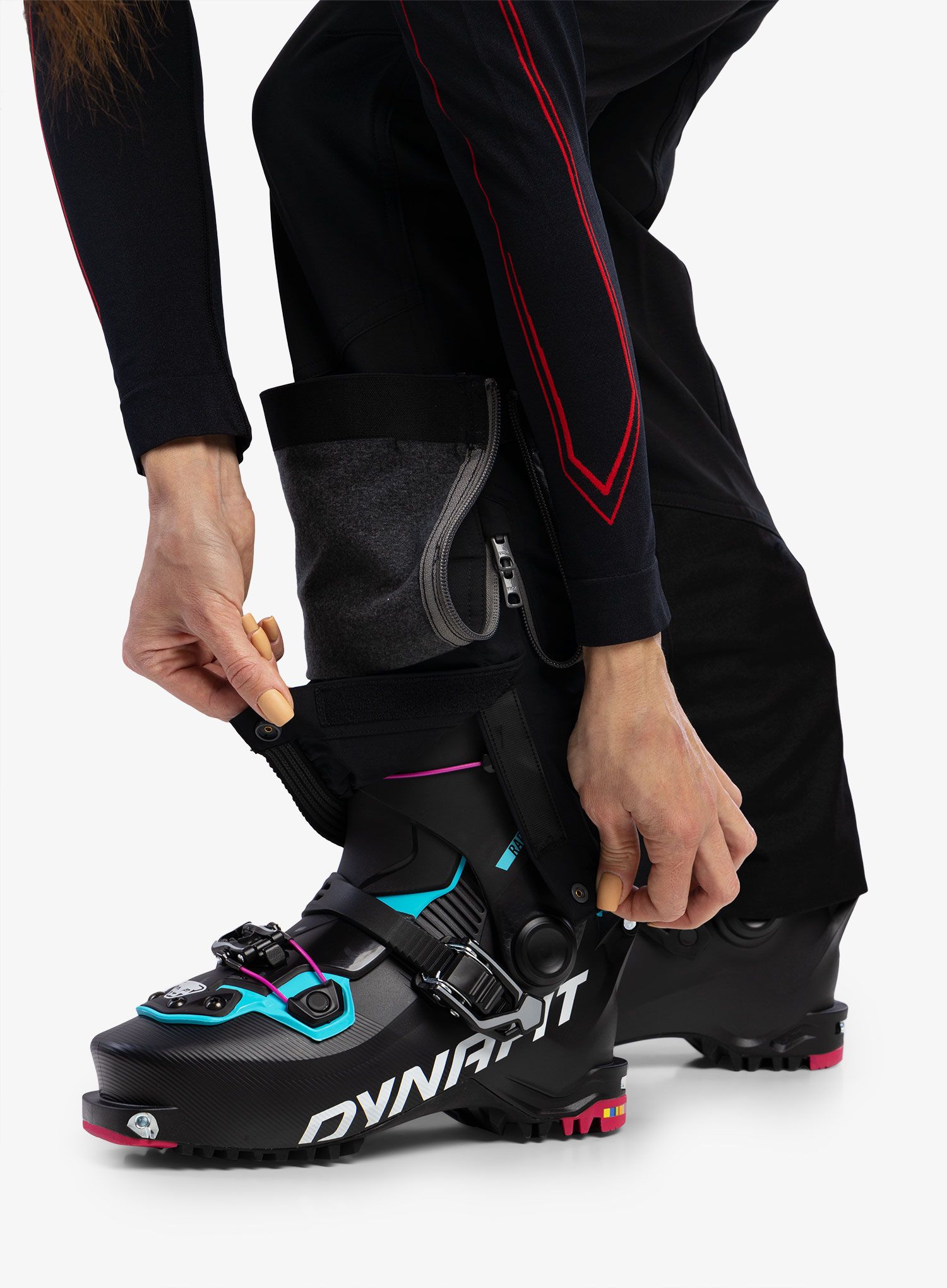 Ženske hlače za turno skijanje Dynafit Mercury 2 Dynastretch Pants - black out