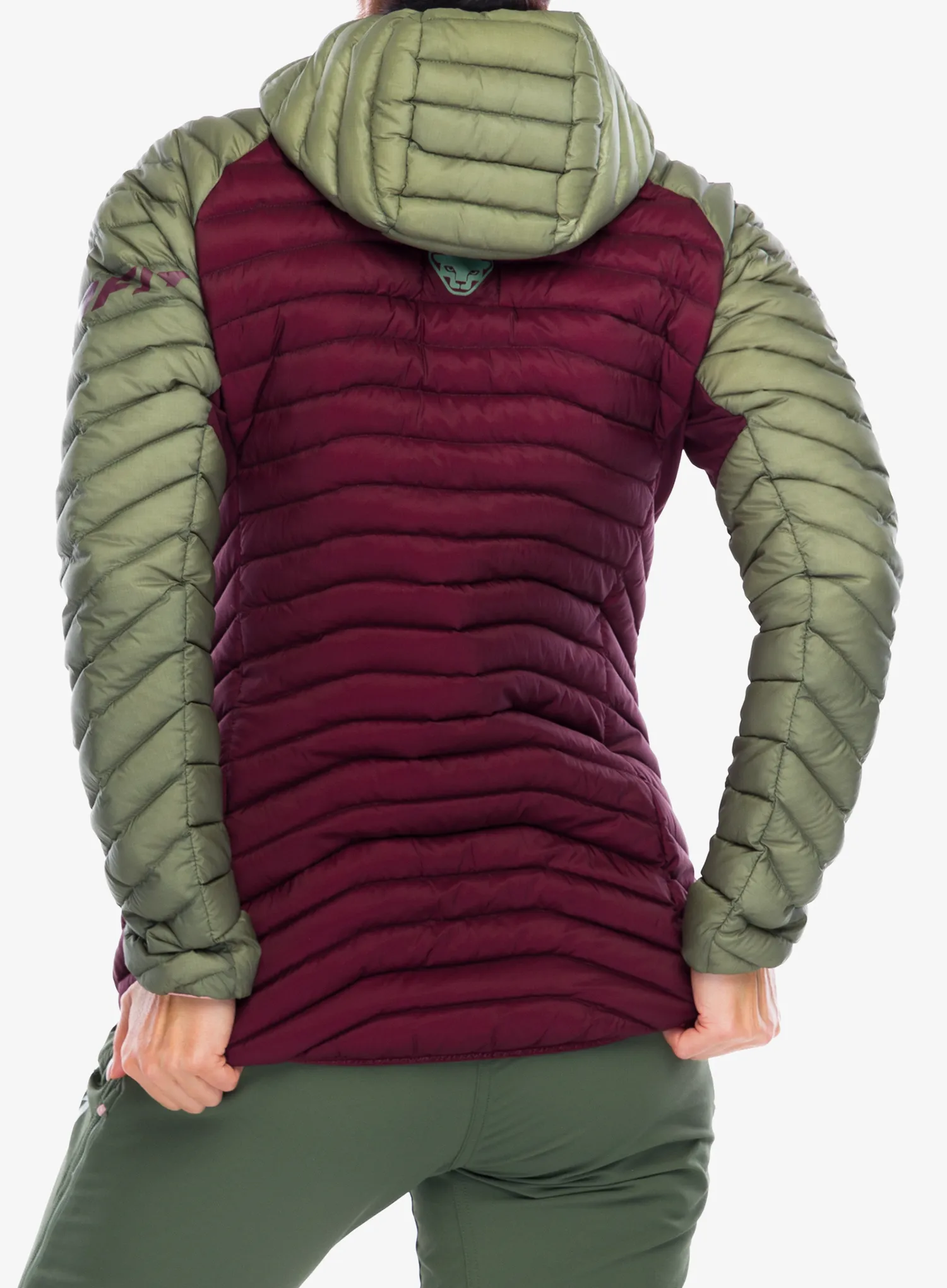 Ženska perjana jakna Dynafit Radical Down Hooded Jacket - sage