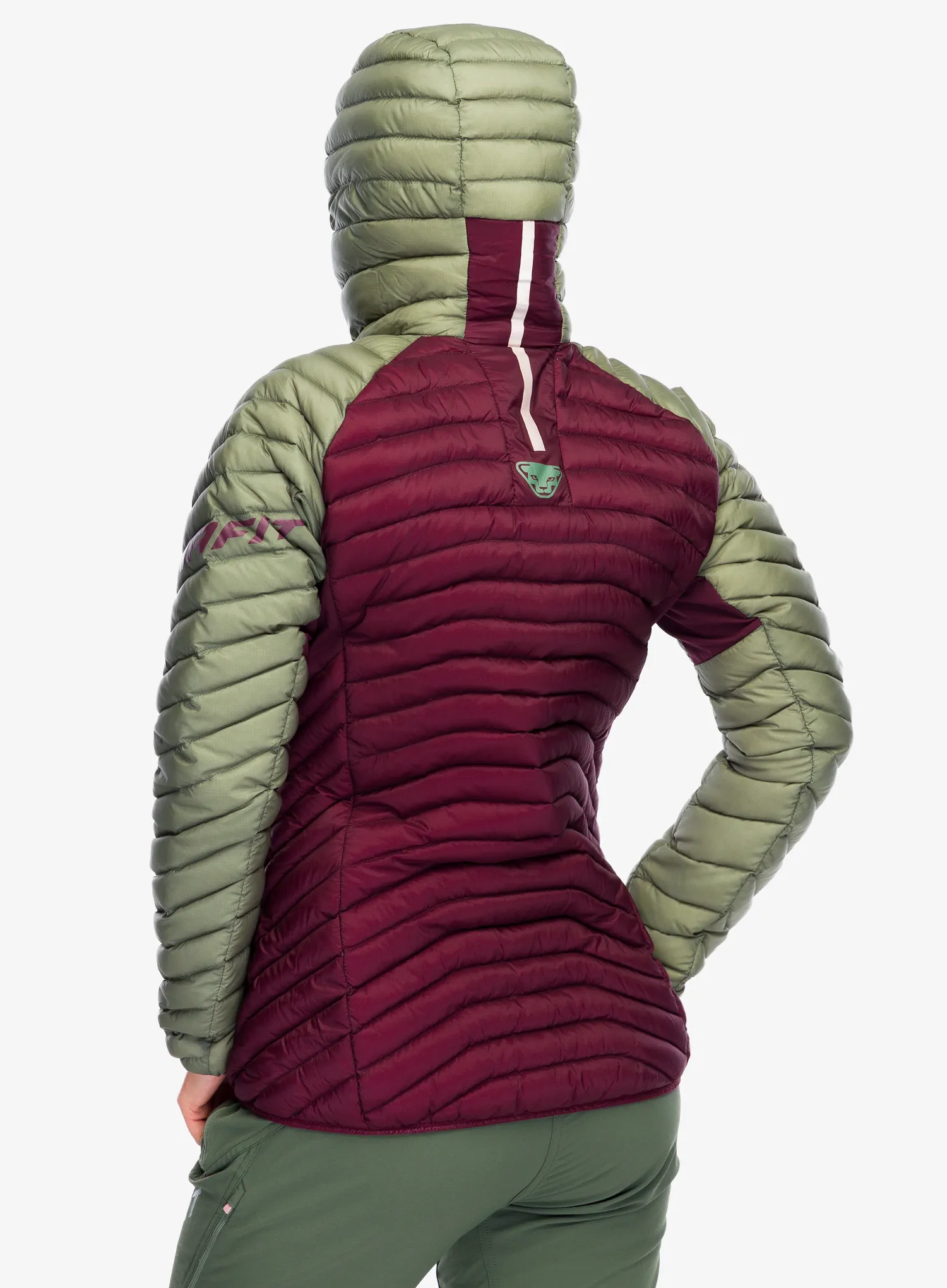 Ženska perjana jakna Dynafit Radical Down Hooded Jacket - sage