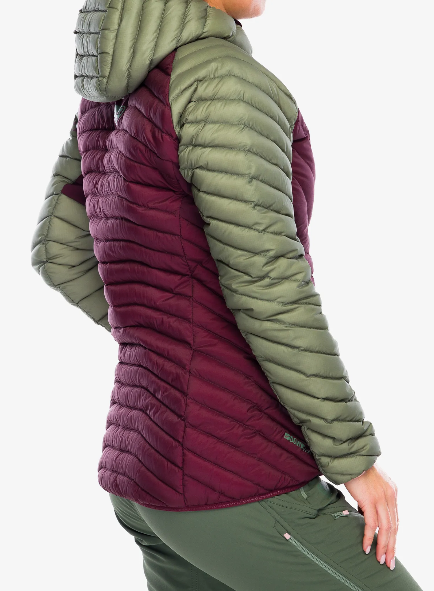Ženska perjana jakna Dynafit Radical Down Hooded Jacket - sage