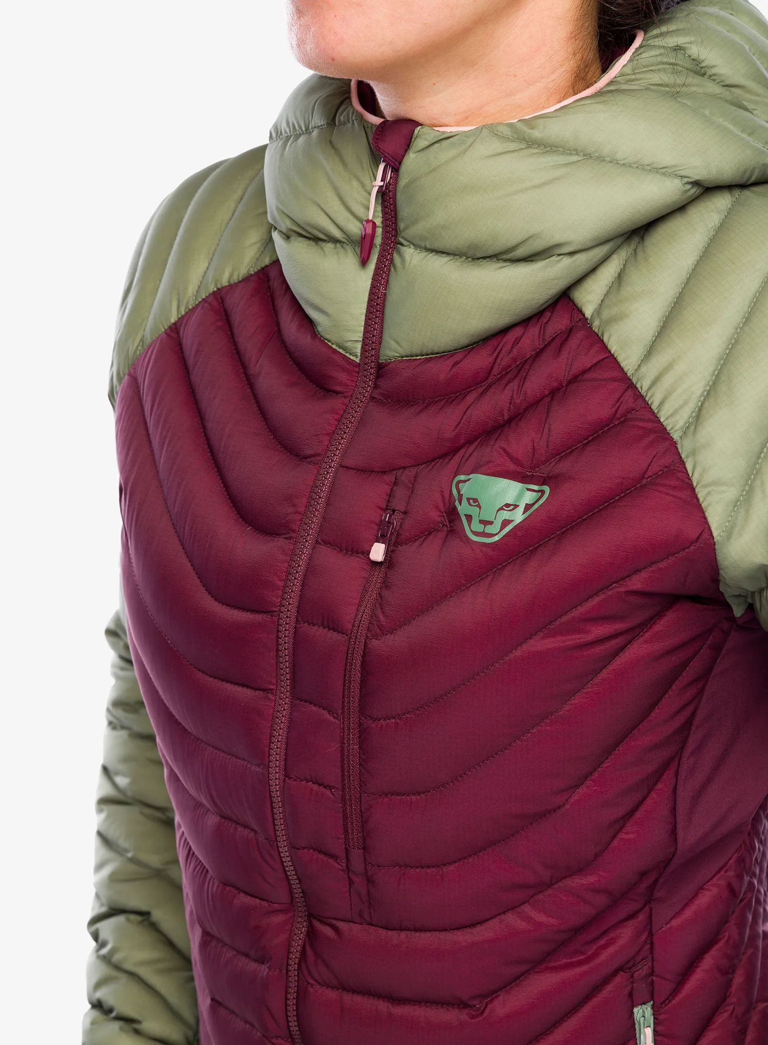 Ženska perjana jakna Dynafit Radical Down Hooded Jacket - sage