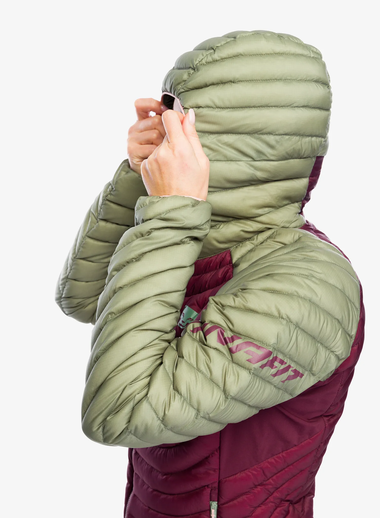 Ženska perjana jakna Dynafit Radical Down Hooded Jacket - sage
