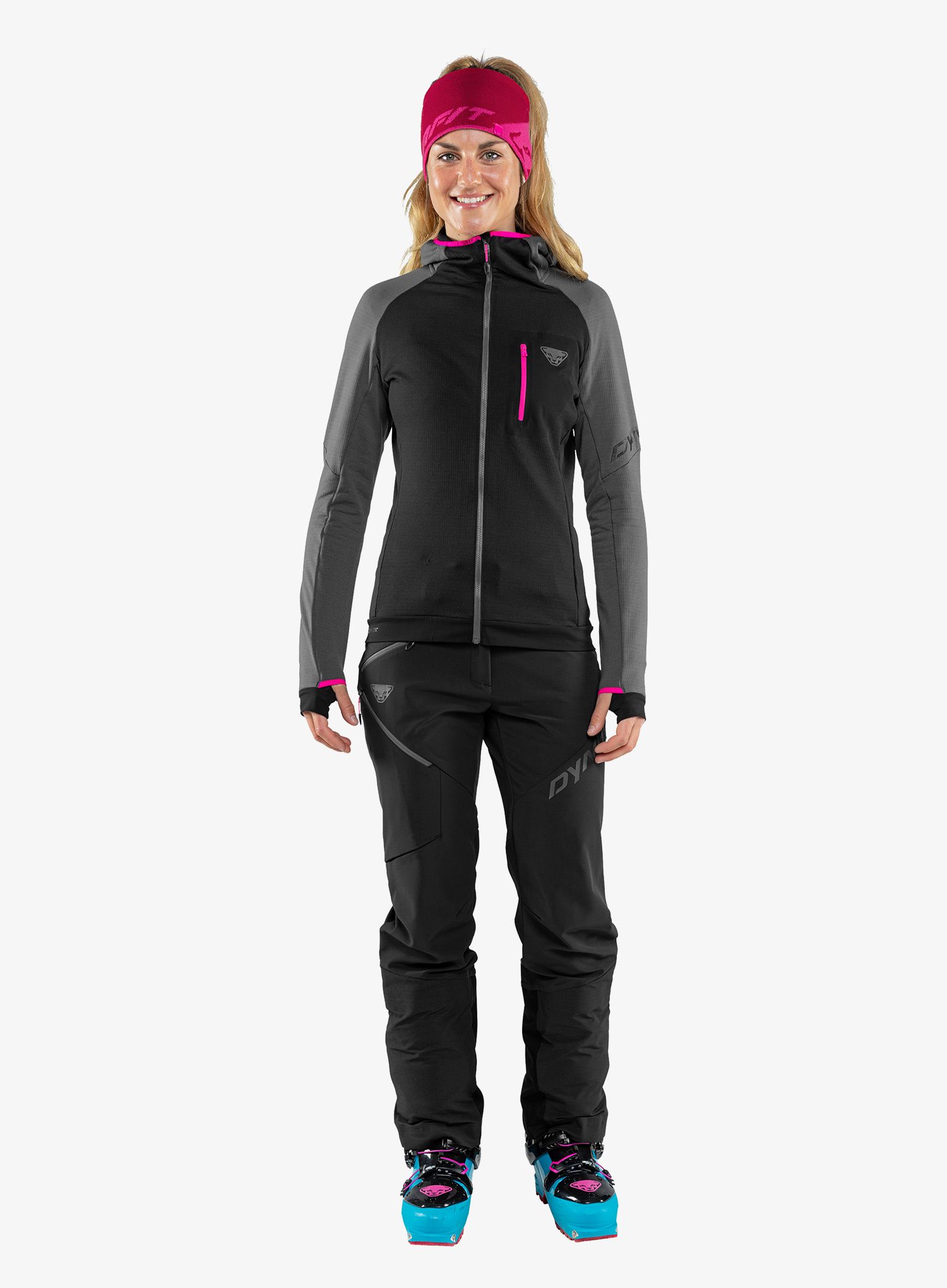 Ženska dukserica od flisa Dynafit Radical Polartec Hooded Jacket - magnet/black out