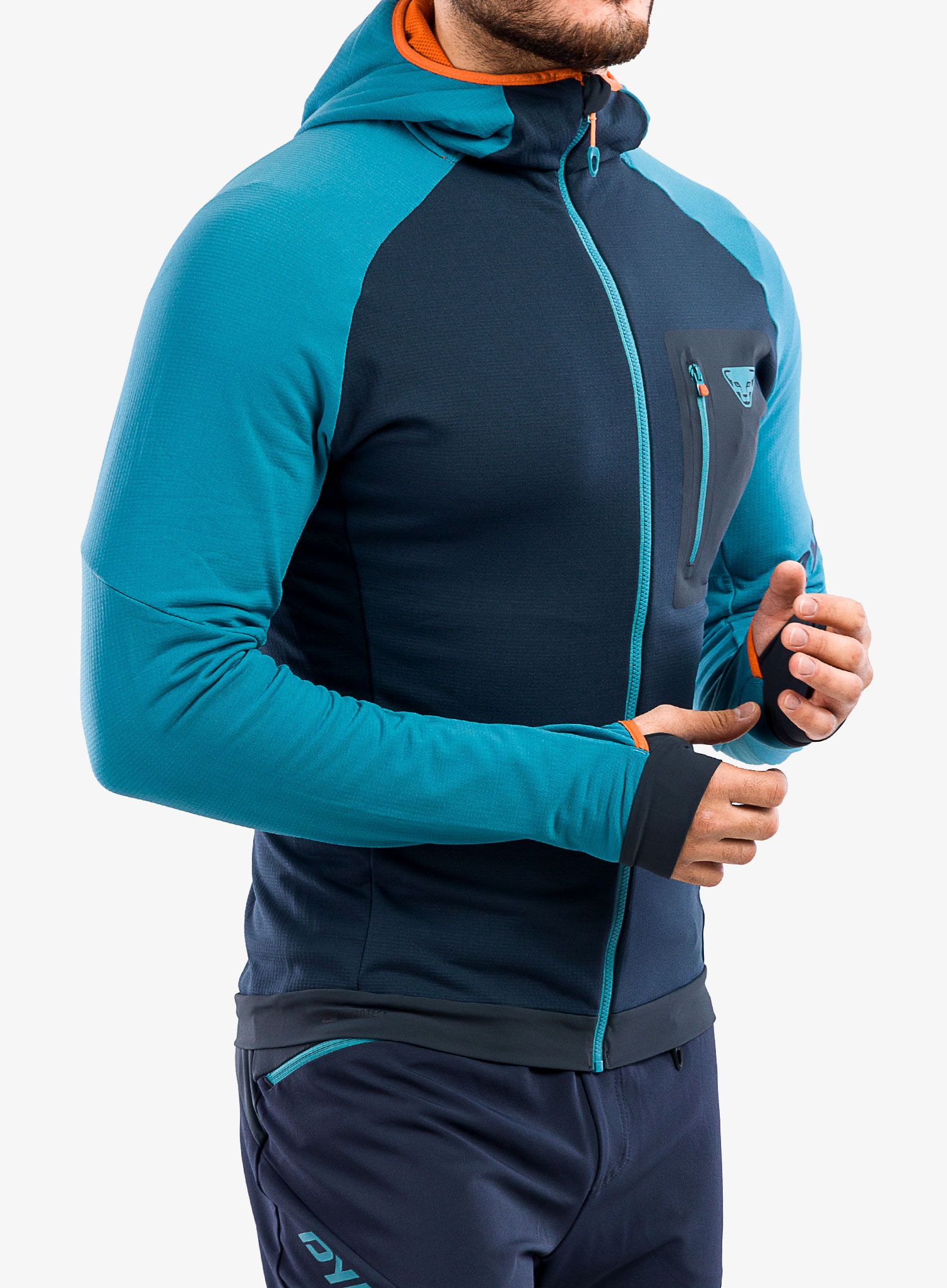 Dukserica na otkopčavanje Dynafit Radical Polartec Hooded Jacket - storm blue
