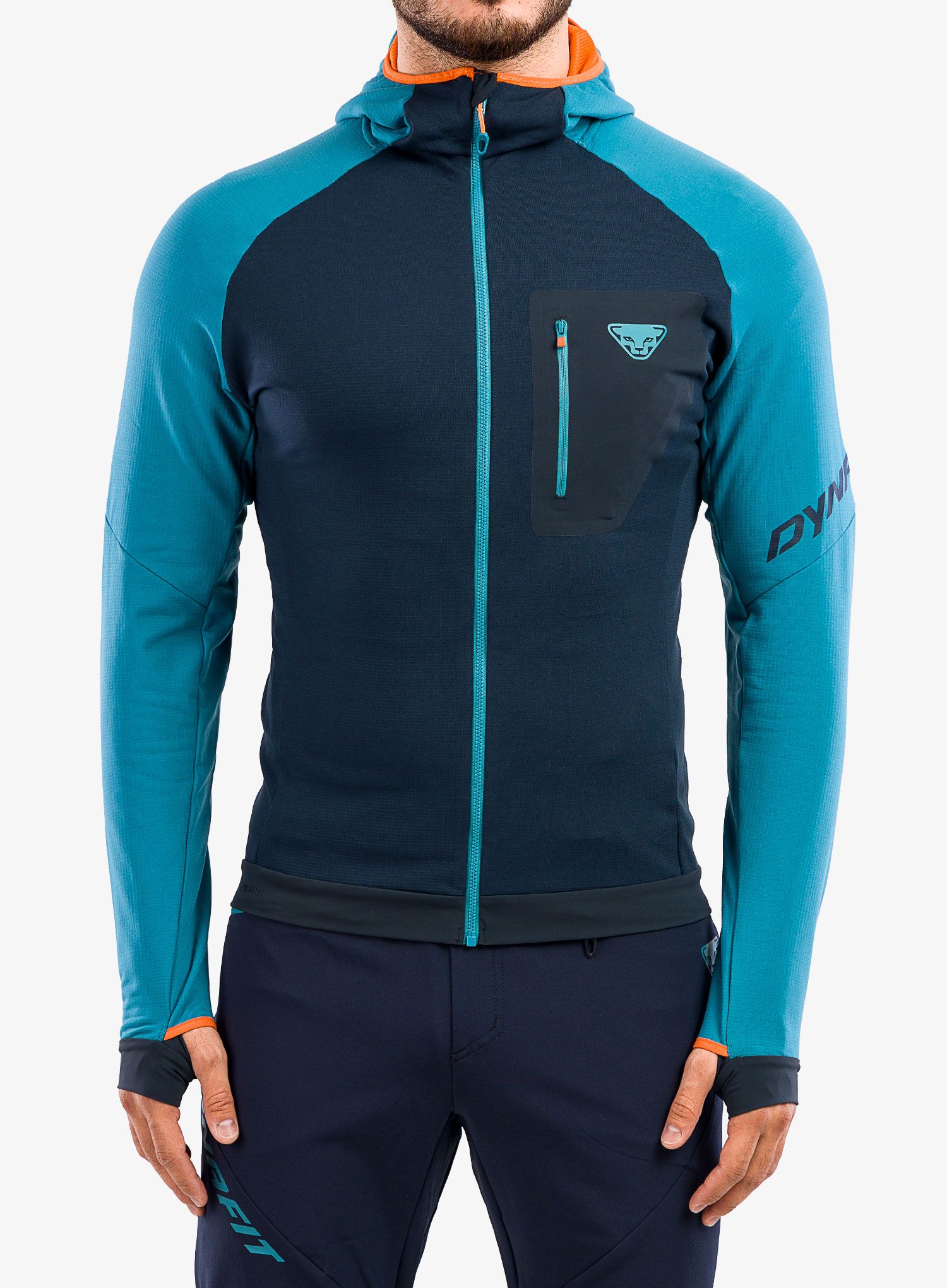 Dukserica na otkopčavanje Dynafit Radical Polartec Hooded Jacket - storm blue