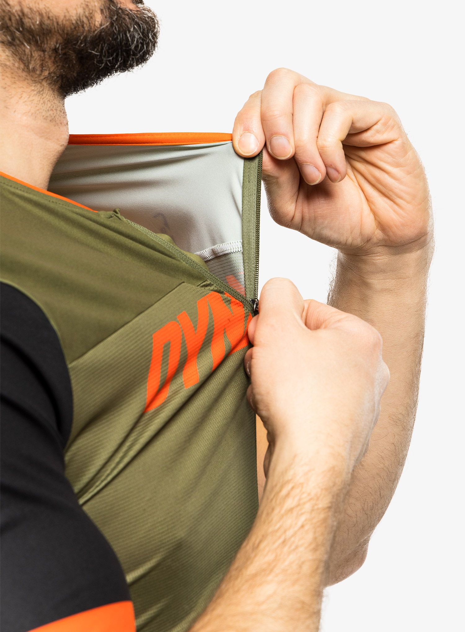 MTB majica Dynafit Ride Light Full Zip Shirt - winter moss