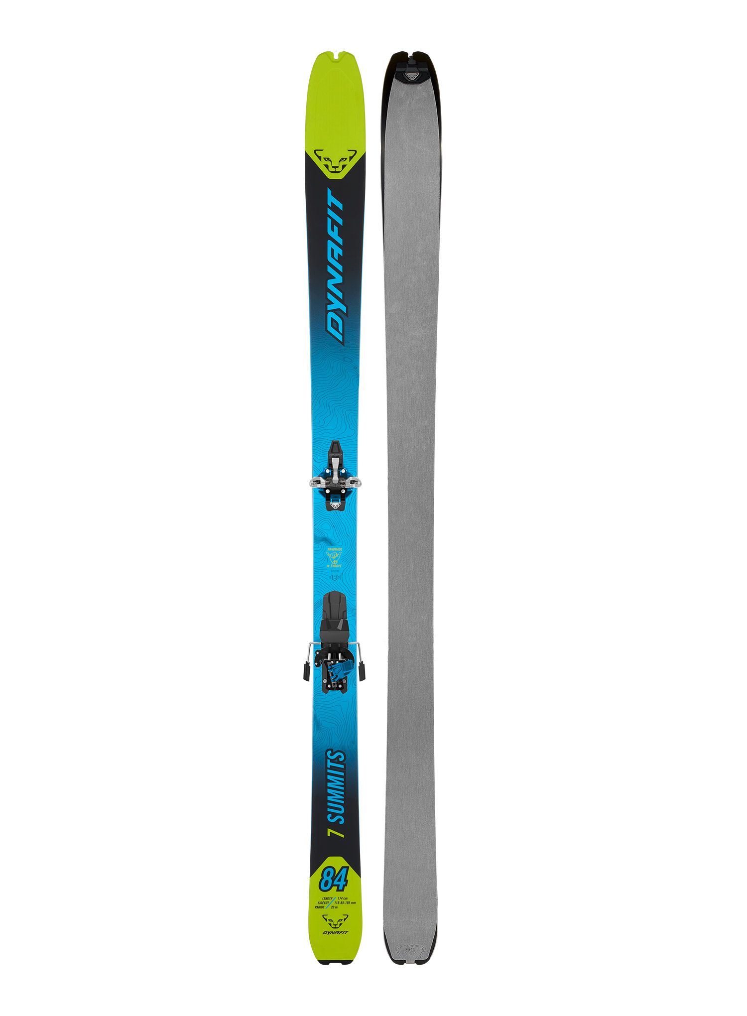 Set za turno skijanje Dynafit Seven Summits+ Ski Set - lime yellow/black