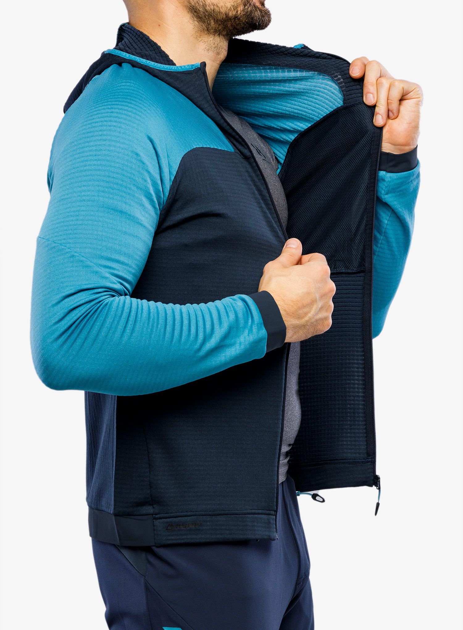 Dukserica od flisa Dynafit Speed Ptc Hooded Jk - storm blue