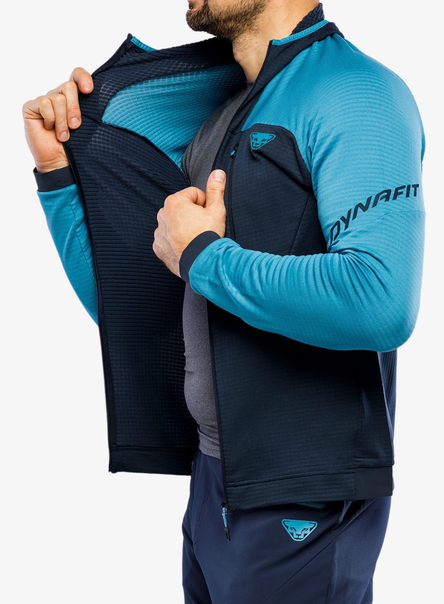Dukserica od flisa Dynafit Speed Ptc Hooded Jk - storm blue