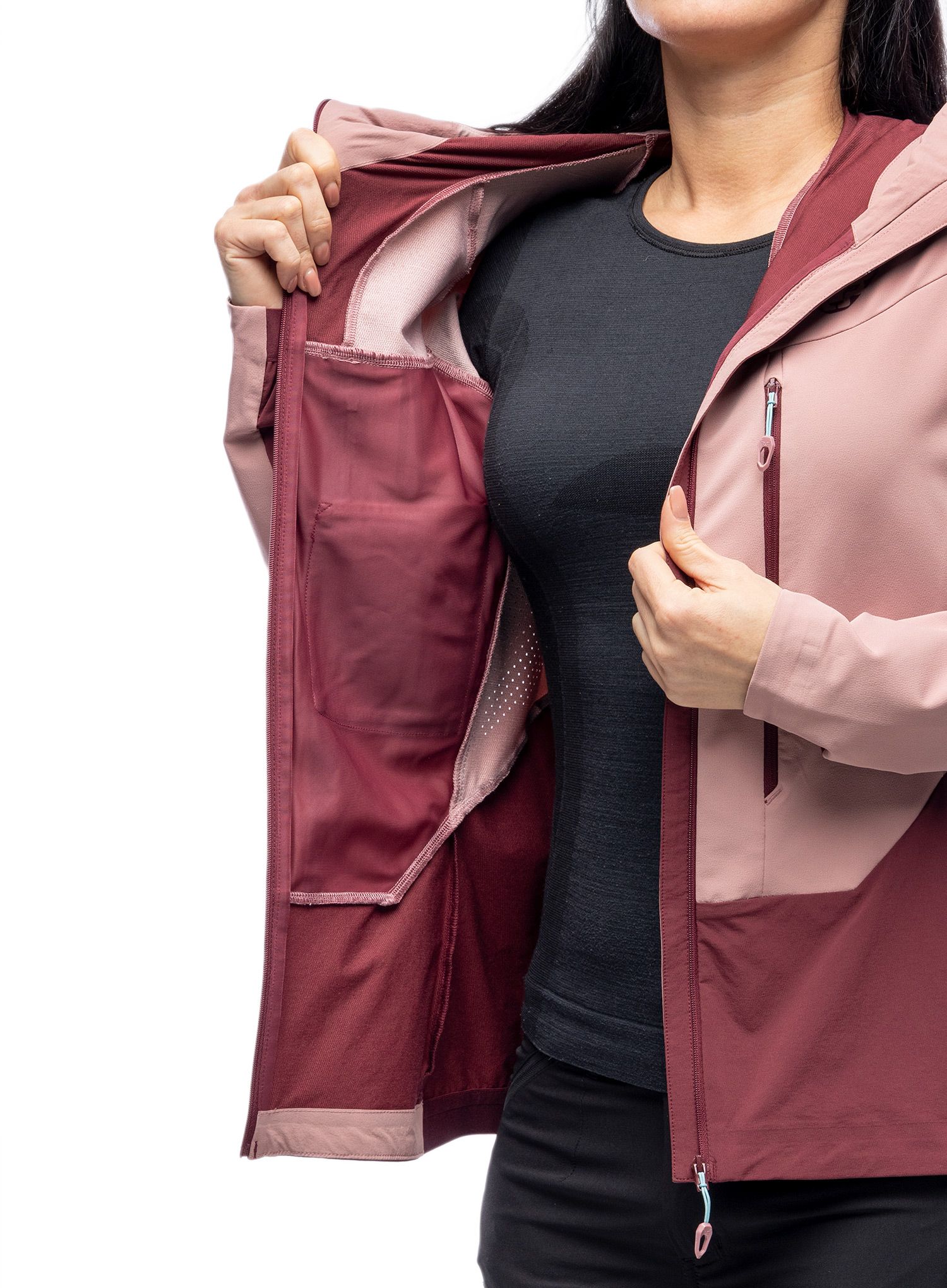 Ženska jakna za turno skijanje Dynafit TLT Dynastretch Jacket - mokarosa