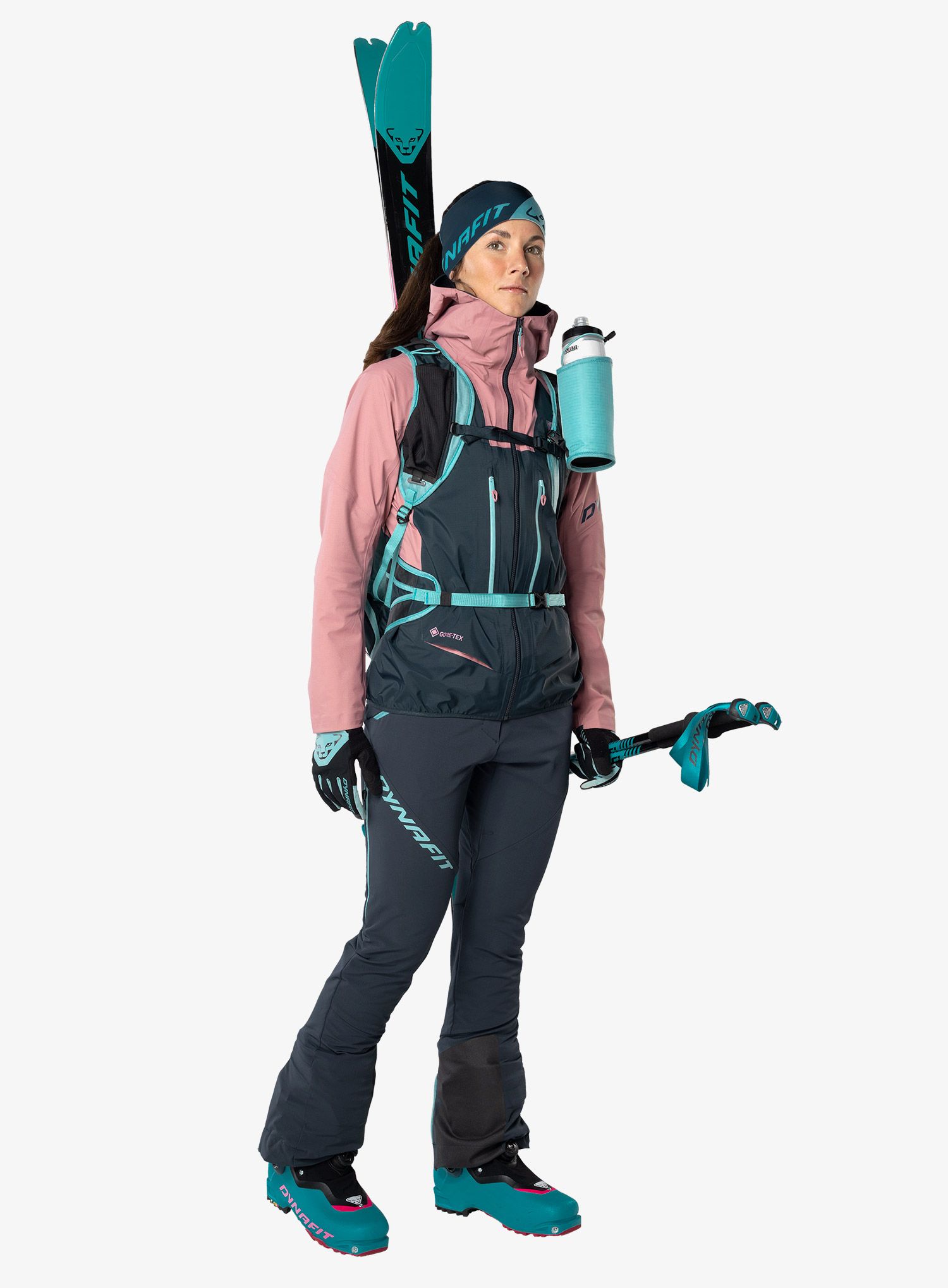 Ženska jakna za turno skijanje Dynafit TLT GTX Jacket - mokarosa