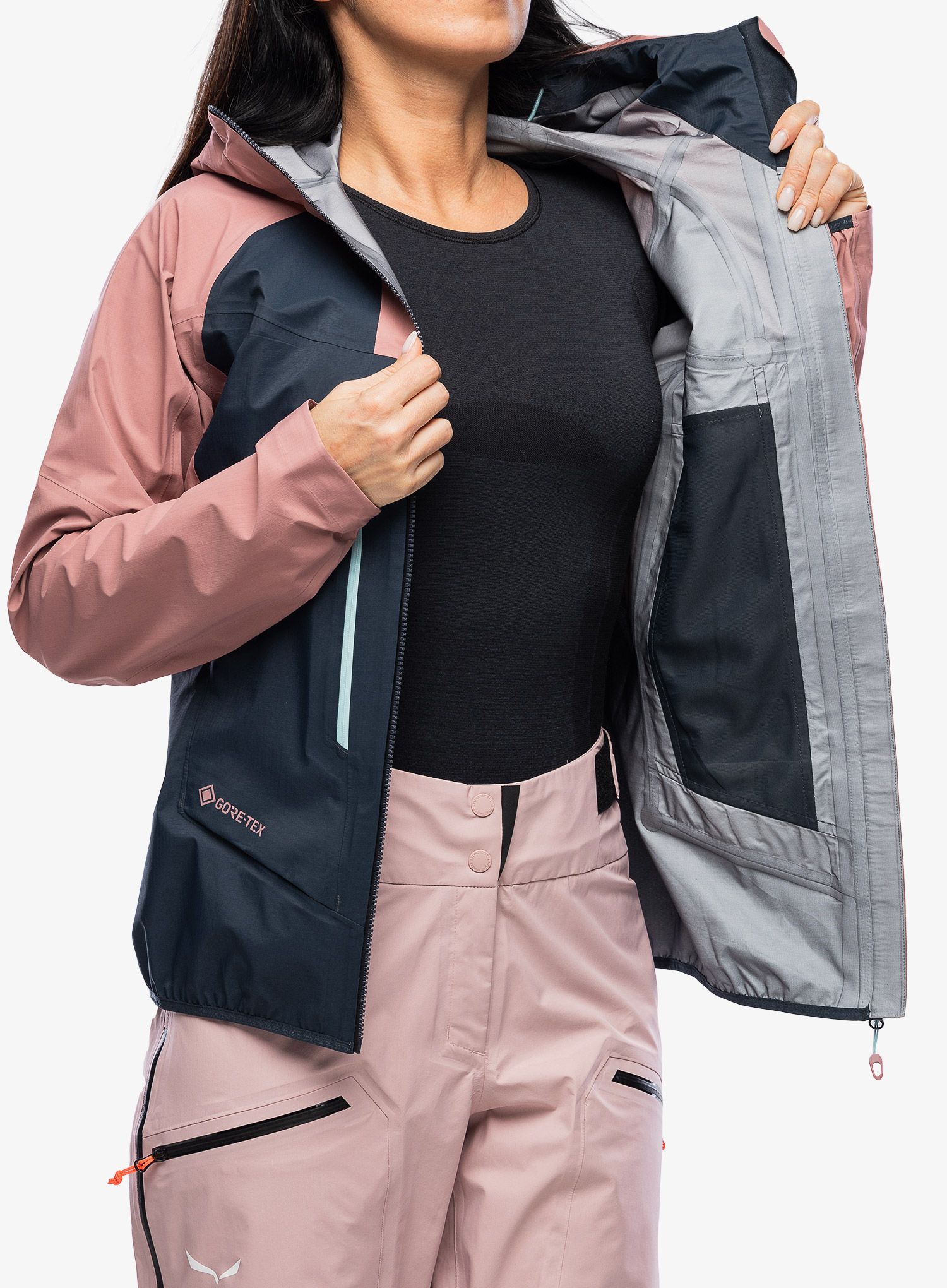 Ženska jakna za turno skijanje Dynafit TLT GTX Jacket - mokarosa