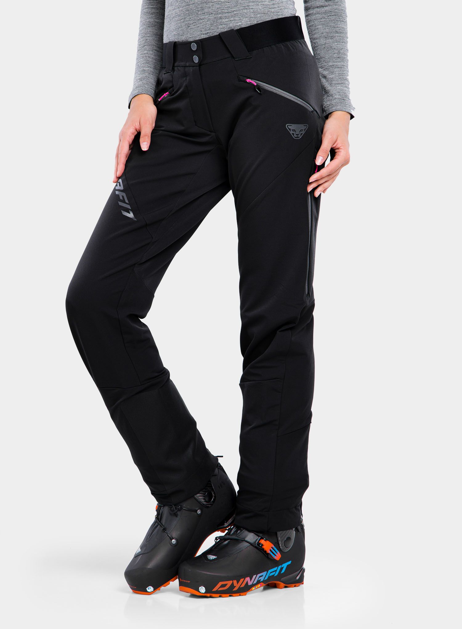 Ženske hlače za turno skijanje Dynafit TLT Touring Dynastretch Pants - black out