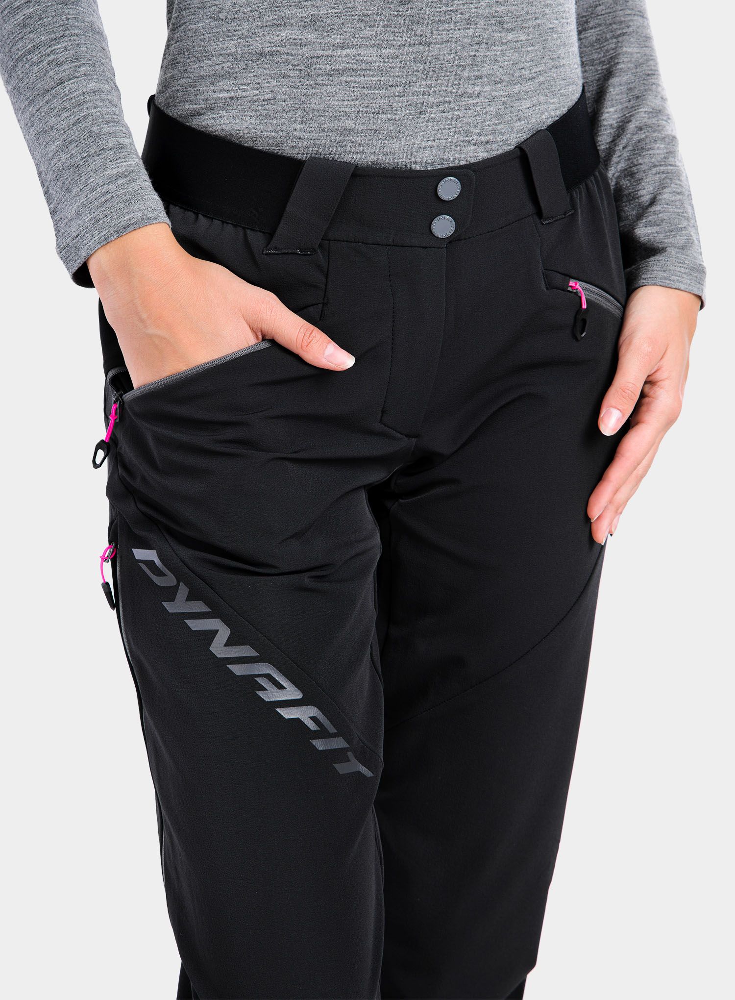 Ženske hlače za turno skijanje Dynafit TLT Touring Dynastretch Pants - black out