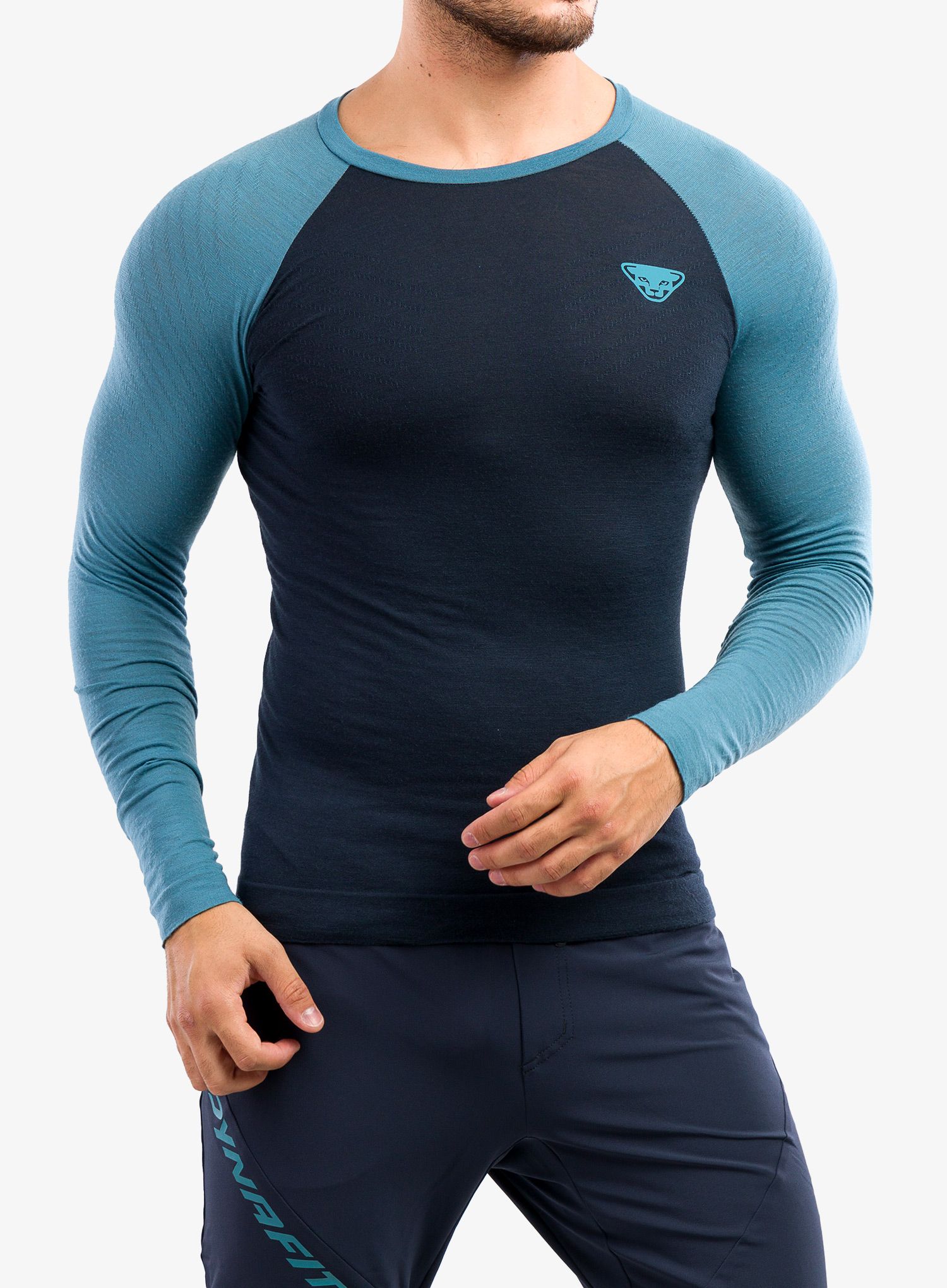 Termoaktivna dukserica Dynafit Tour Light Merino L/S tee - storm blue