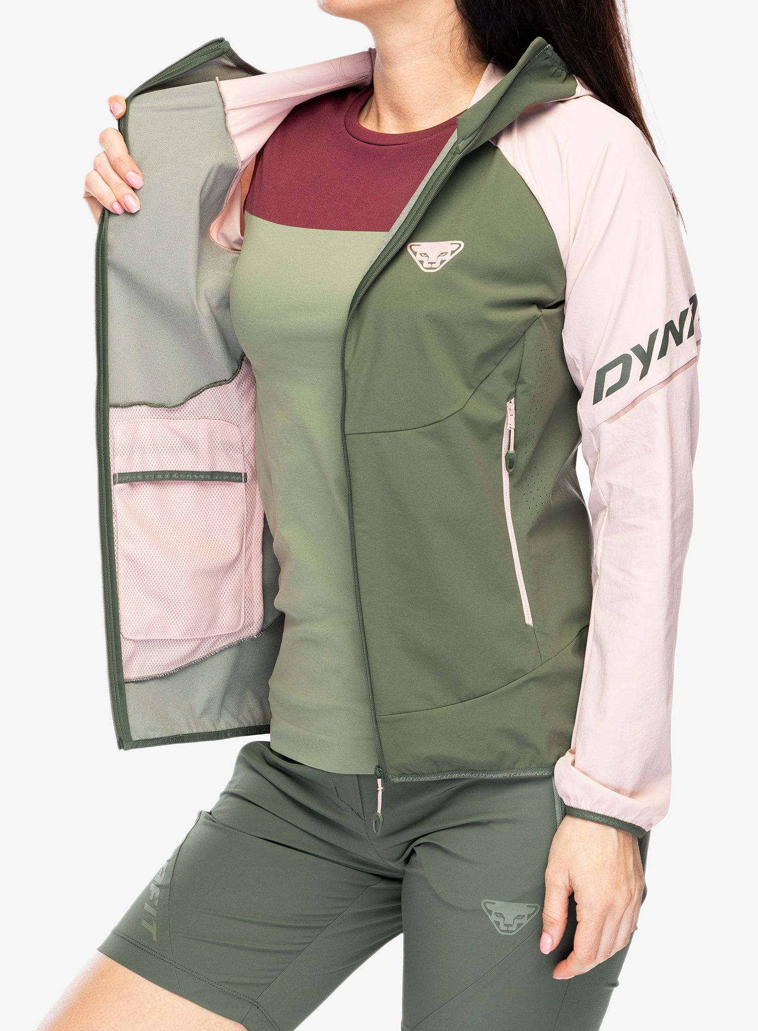 Ženska softshell jakna Dynafit Transalper DST Jacket - pale rose