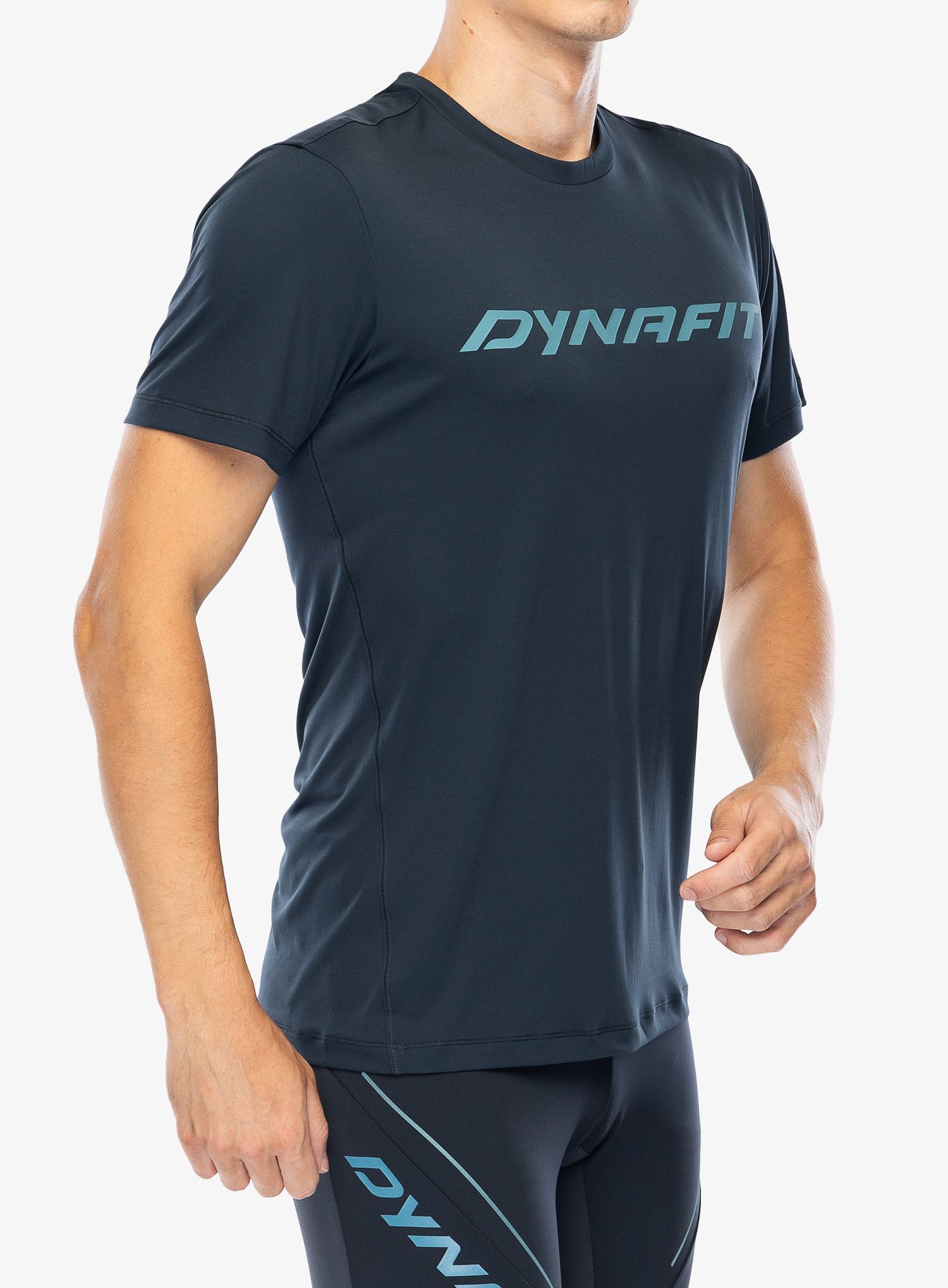 Majica s tiskom Dynafit Traverse 2 S/S Tee - blueberry/blueberry