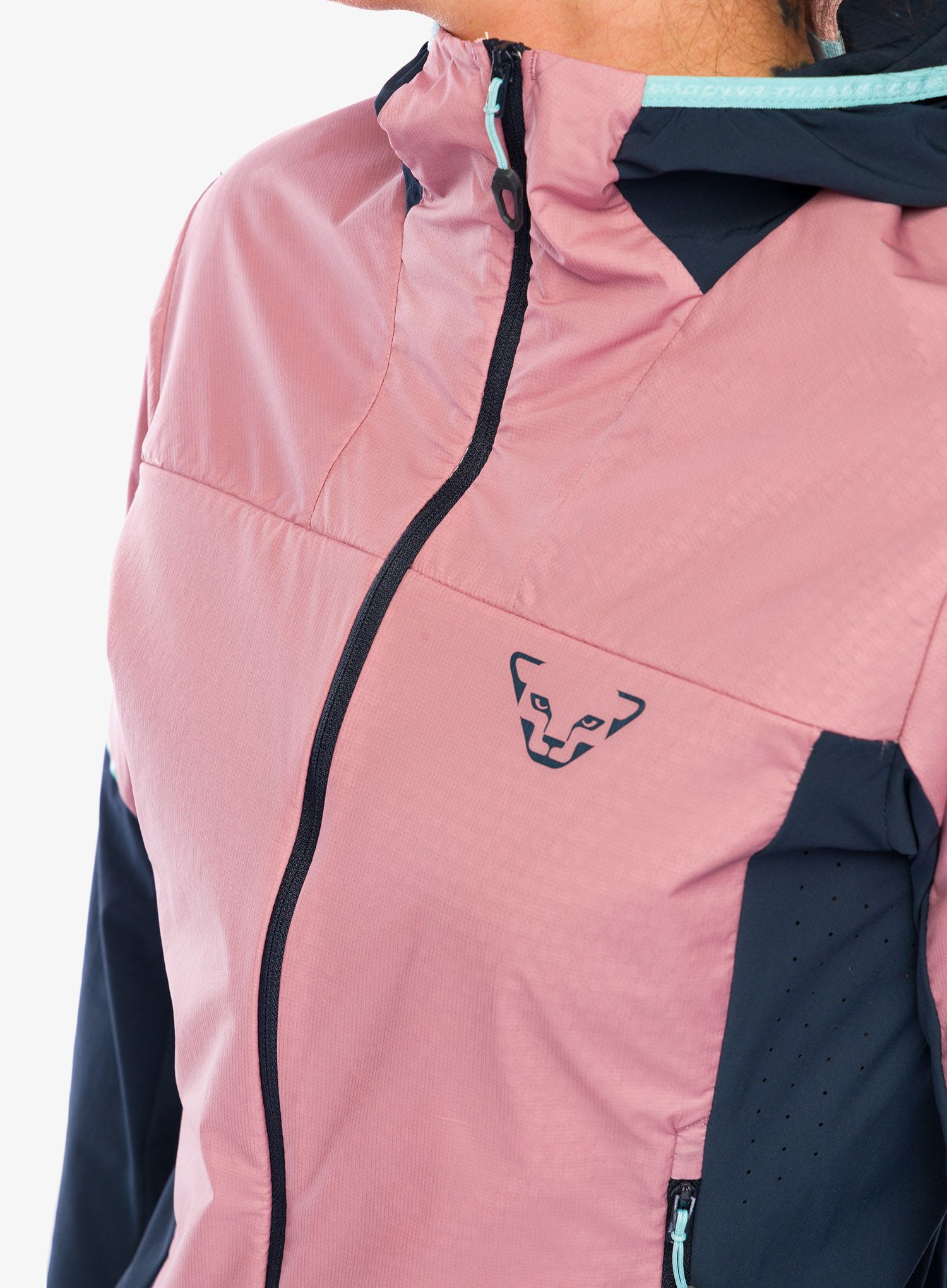 Ženska jakna od flisa Dynafit Traverse Alpha Hooded JKT - mokarosa