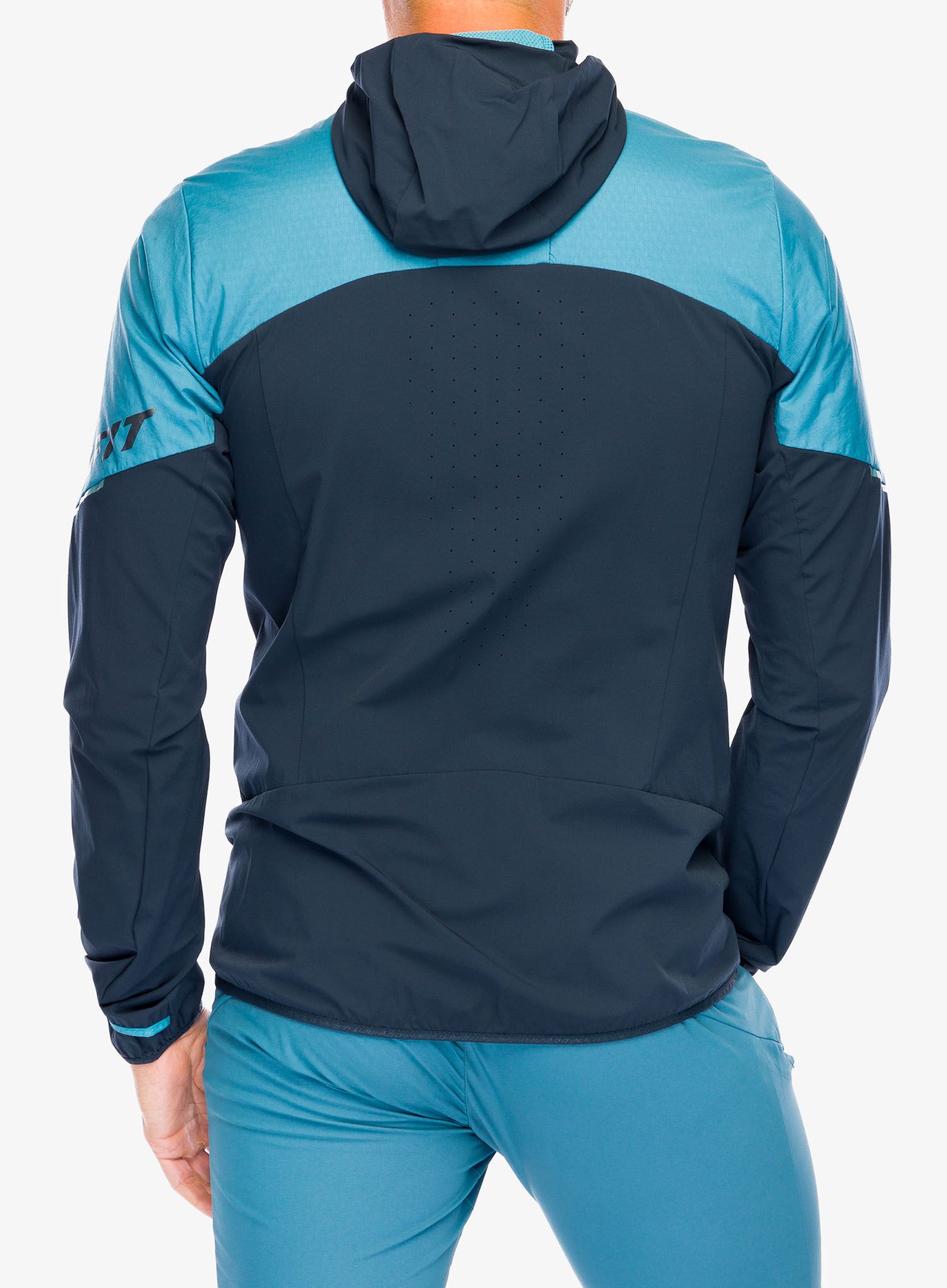 Jakna od flisa Dynafit Traverse Alpha Hooded JKT - storm blue