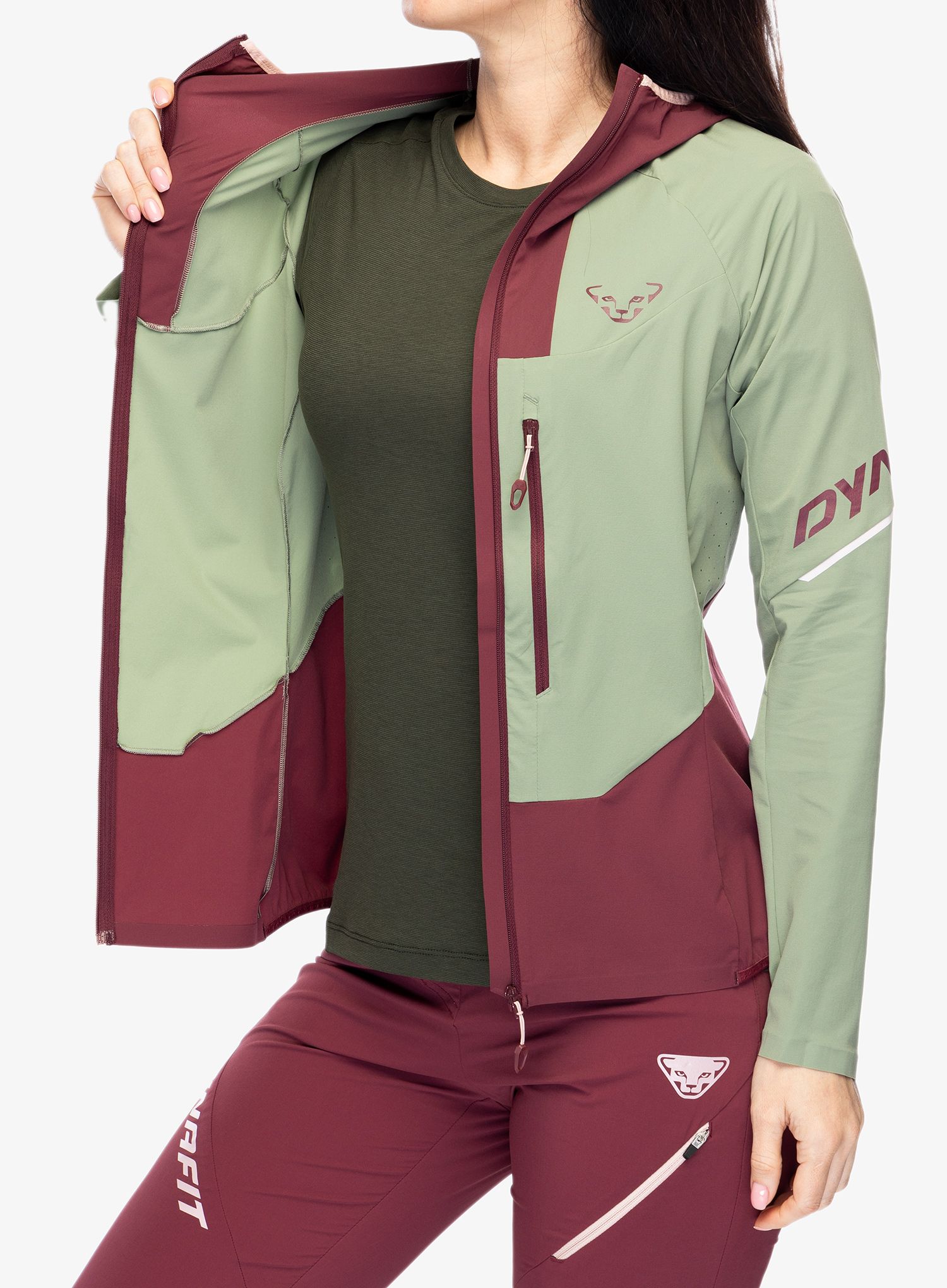 Ženska softshell jakna Dynafit Traverse DST Jacket - sage