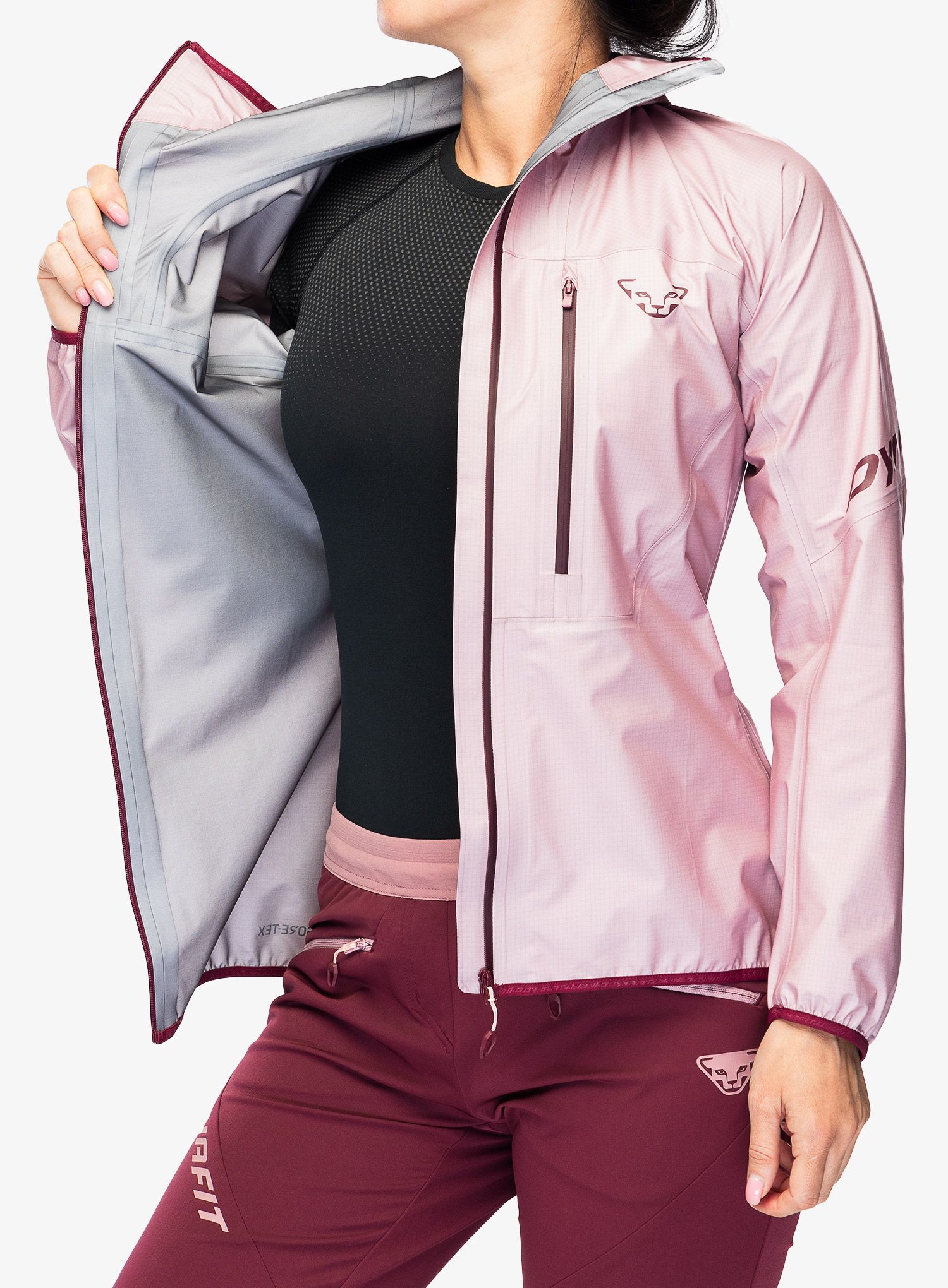 Ženska jakna za planine Dynafit Traverse GTX Jacket - mokarosa