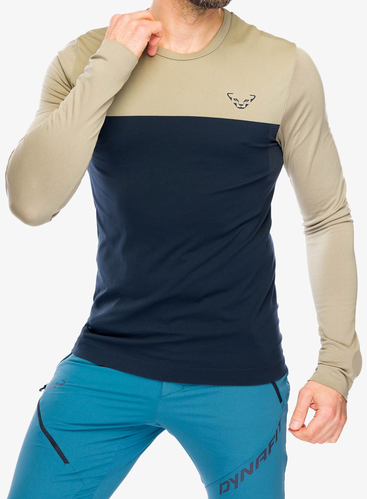 Majica dugih rukava Dynafit Traverse S-Tech Longsleeve - blueberry/rock khaki
