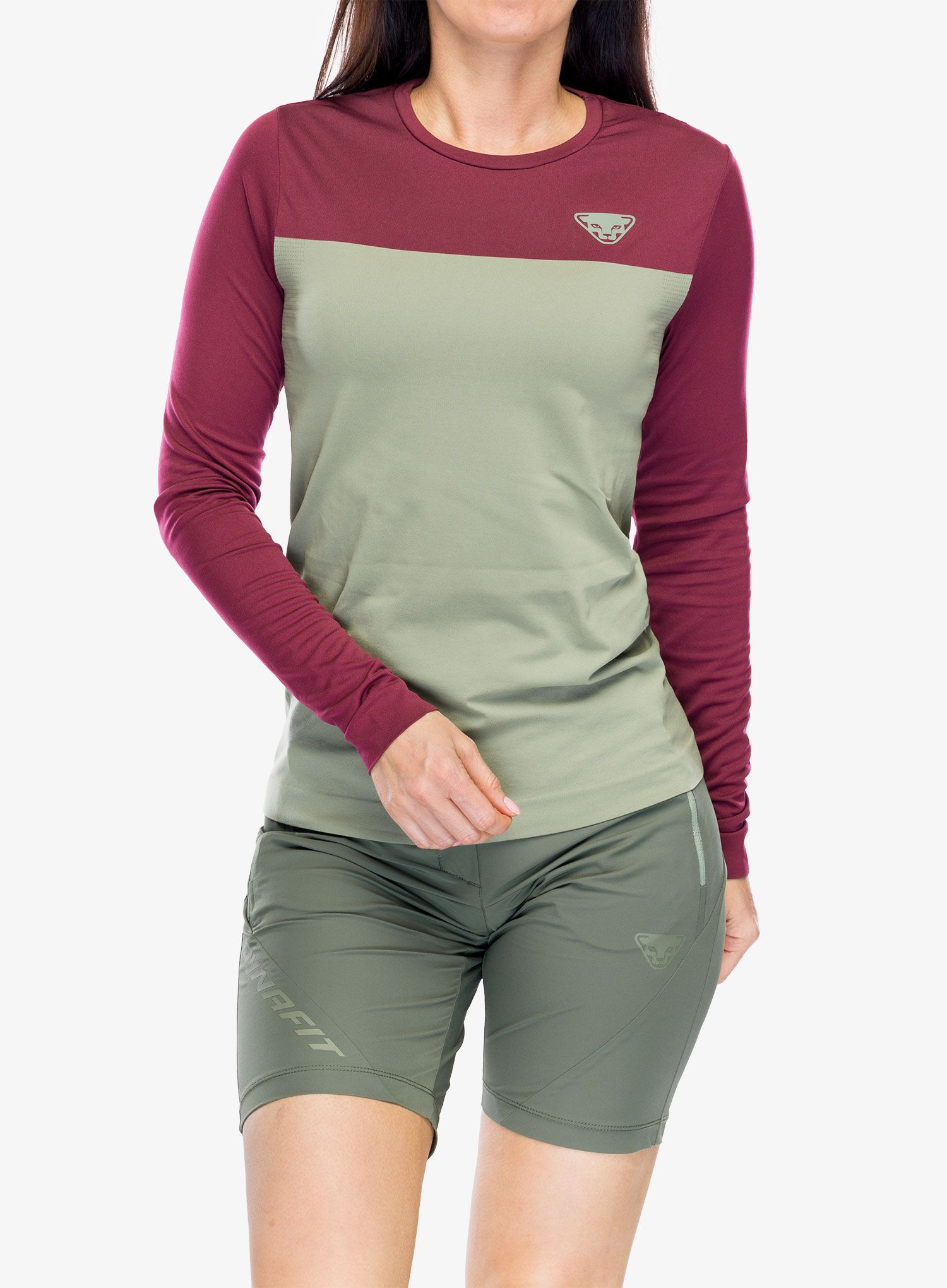 Ženski longsleeve Dynafit Traverse S-Tech Longsleeve - sage