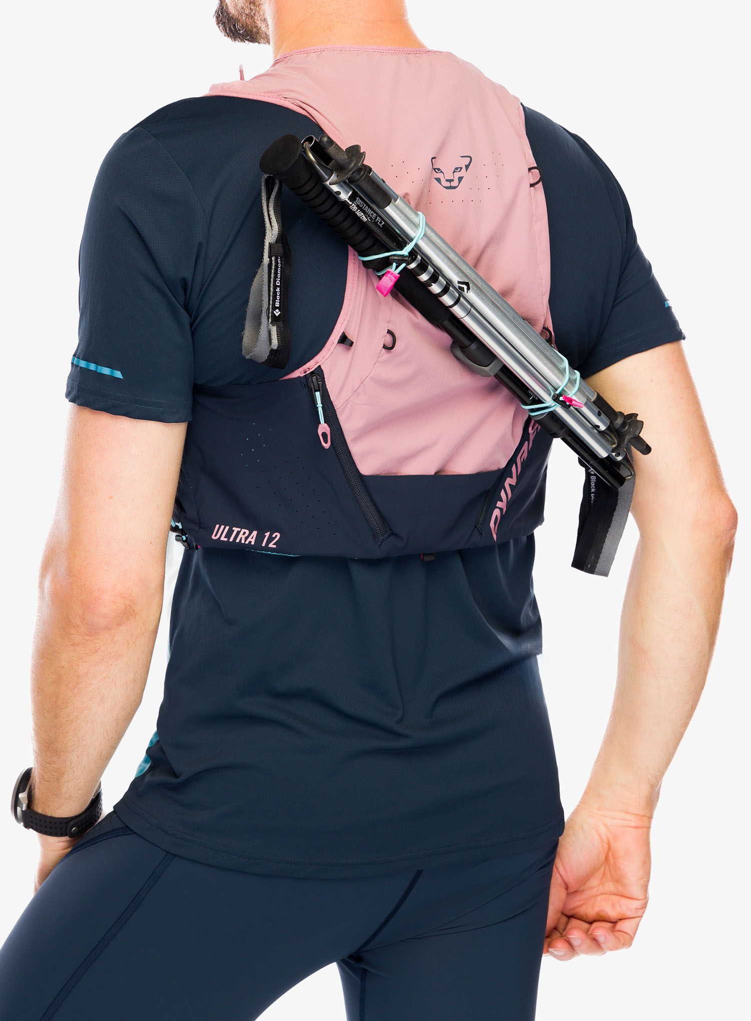 Prsluk za trčanje Dynafit Ultra 12 Vest - mokarosa/blueberry
