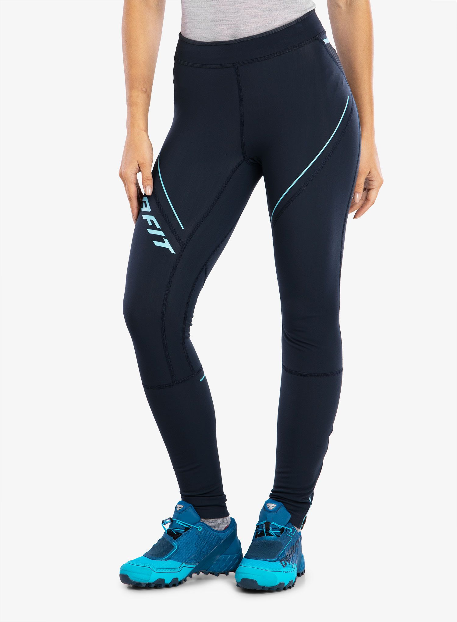 Tajice za trčanje Dynafit Winter Runnig Tights - blueberry/marine blue