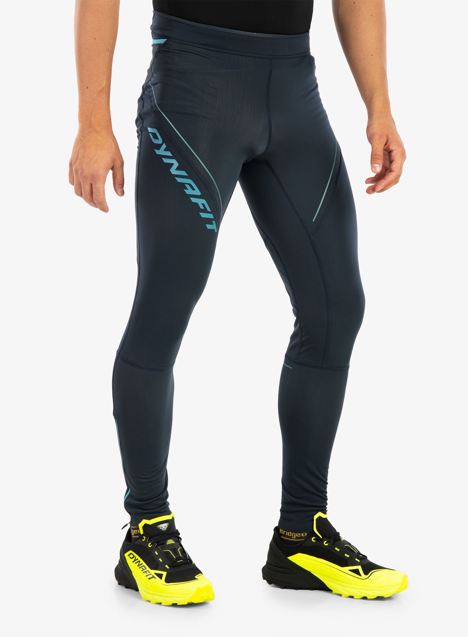 Tajice za trčanje Dynafit Winter Running Tights - blueberry/storm blue