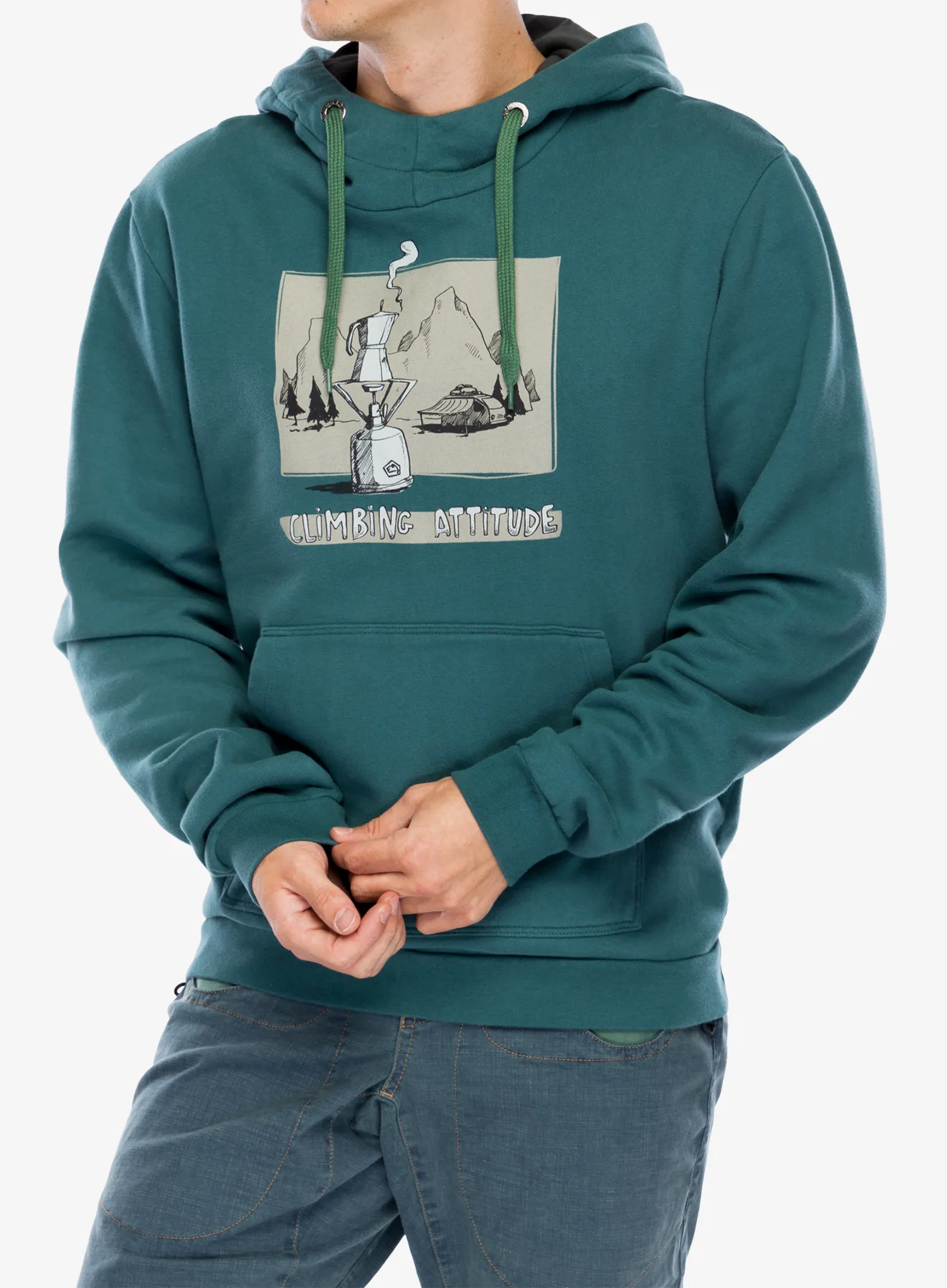 Majica s kapuljačom E9 Hood - green/lake