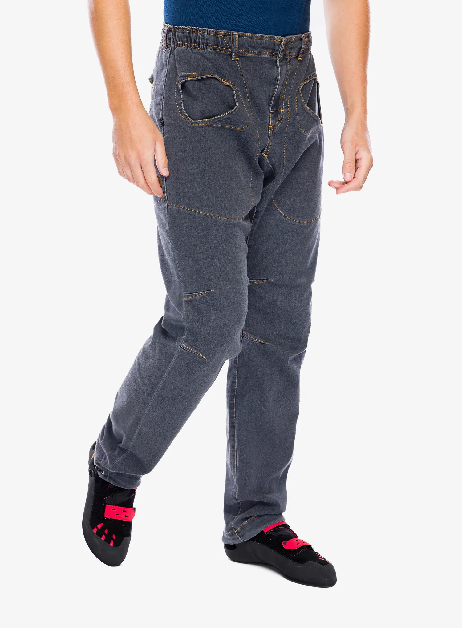 Penjačke hlače E9 Rondo Denim 2.3 - grey