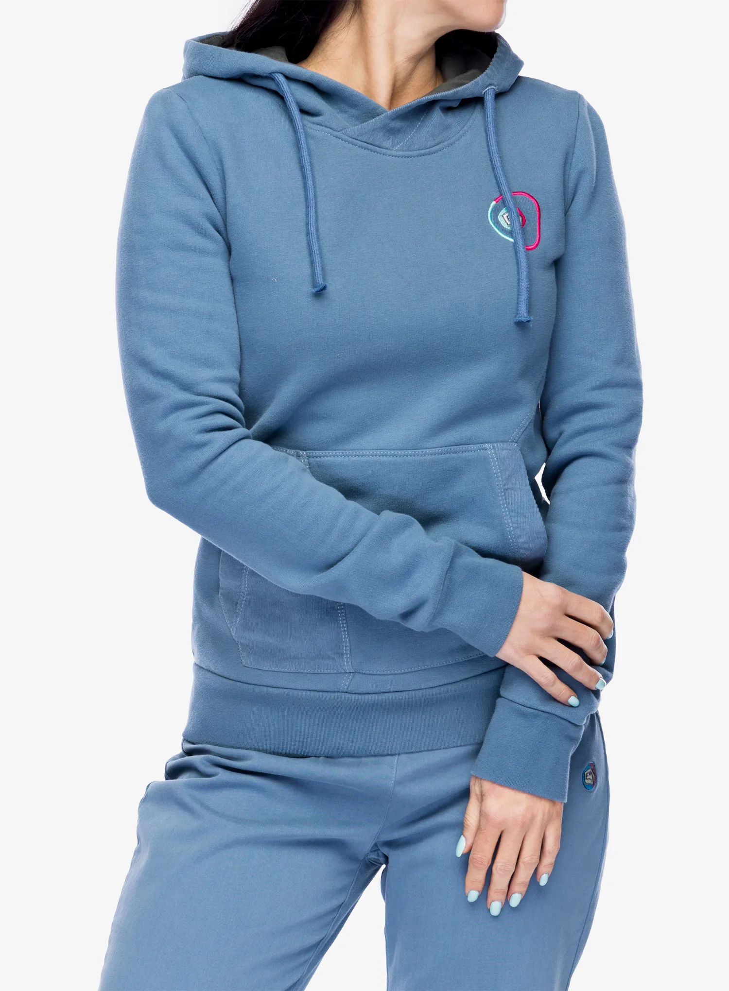 Majica s kapuljačom E9 Sula - steel/blue